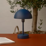 LED rechargeable table lamp Ellen To-Go, blue, aluminium