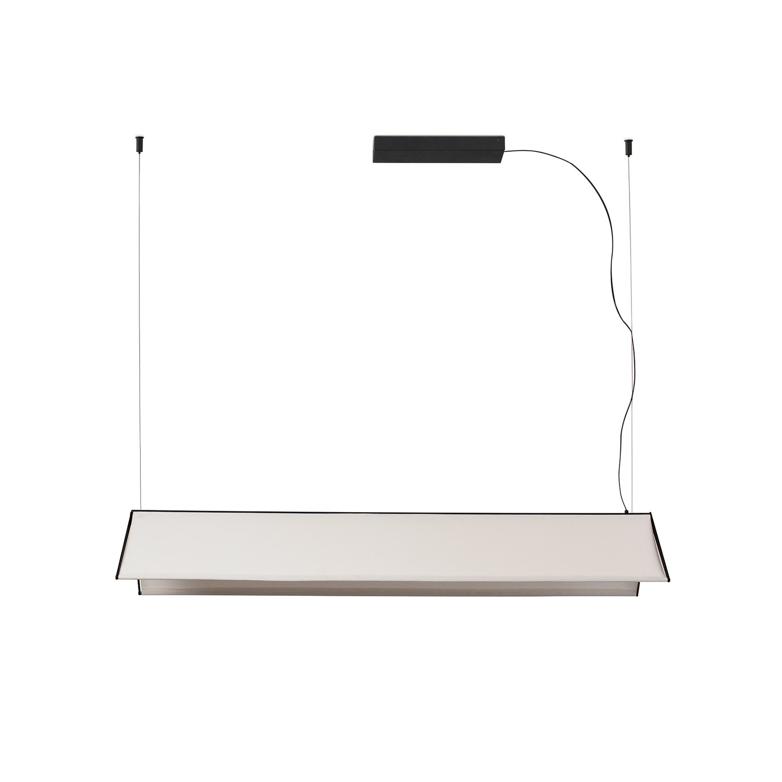 LED-Hängeleuchte Ludovico Surface, 115 cm, weiß