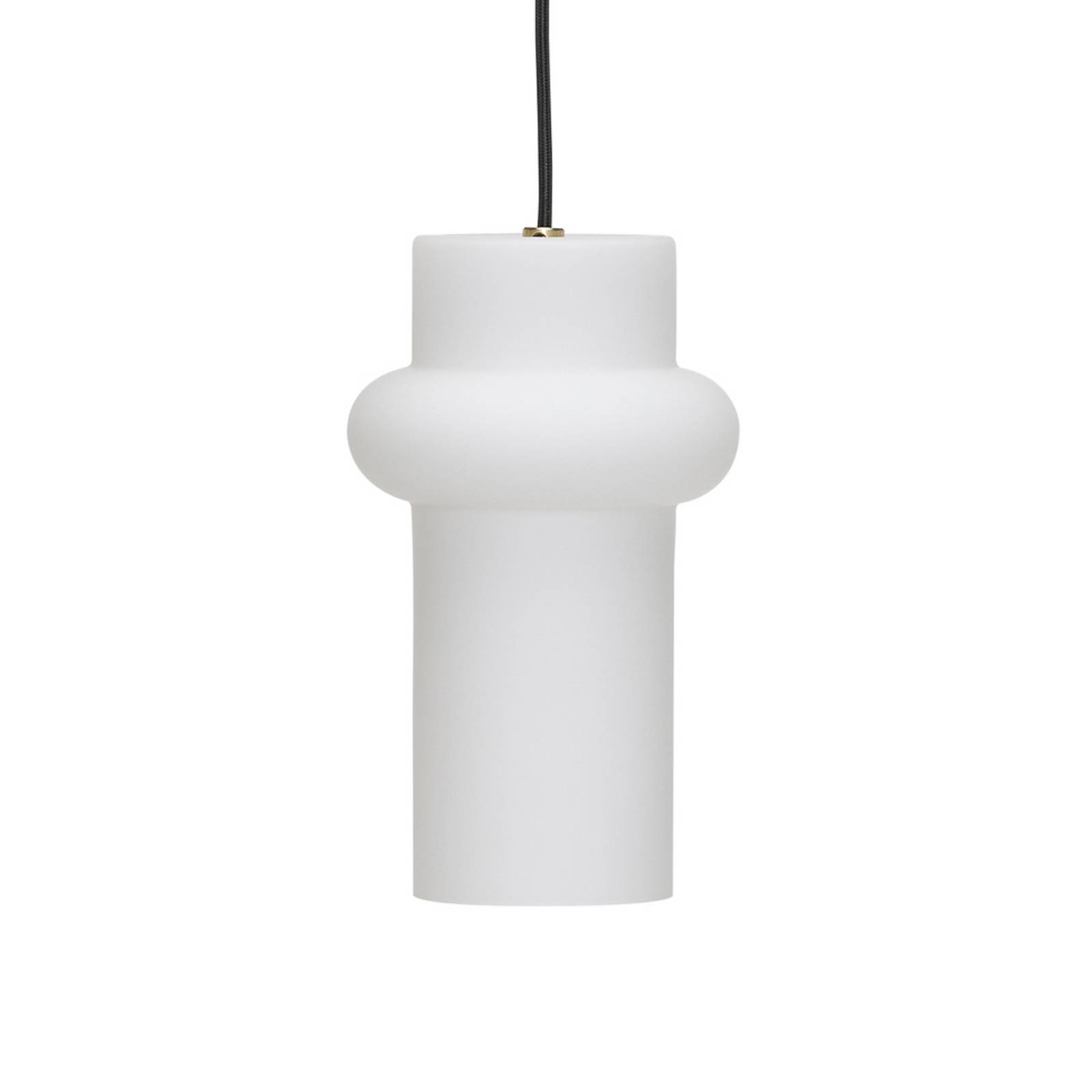 Hängelampe Pilule Up, weiß matt, Ø 15 cm, Glas