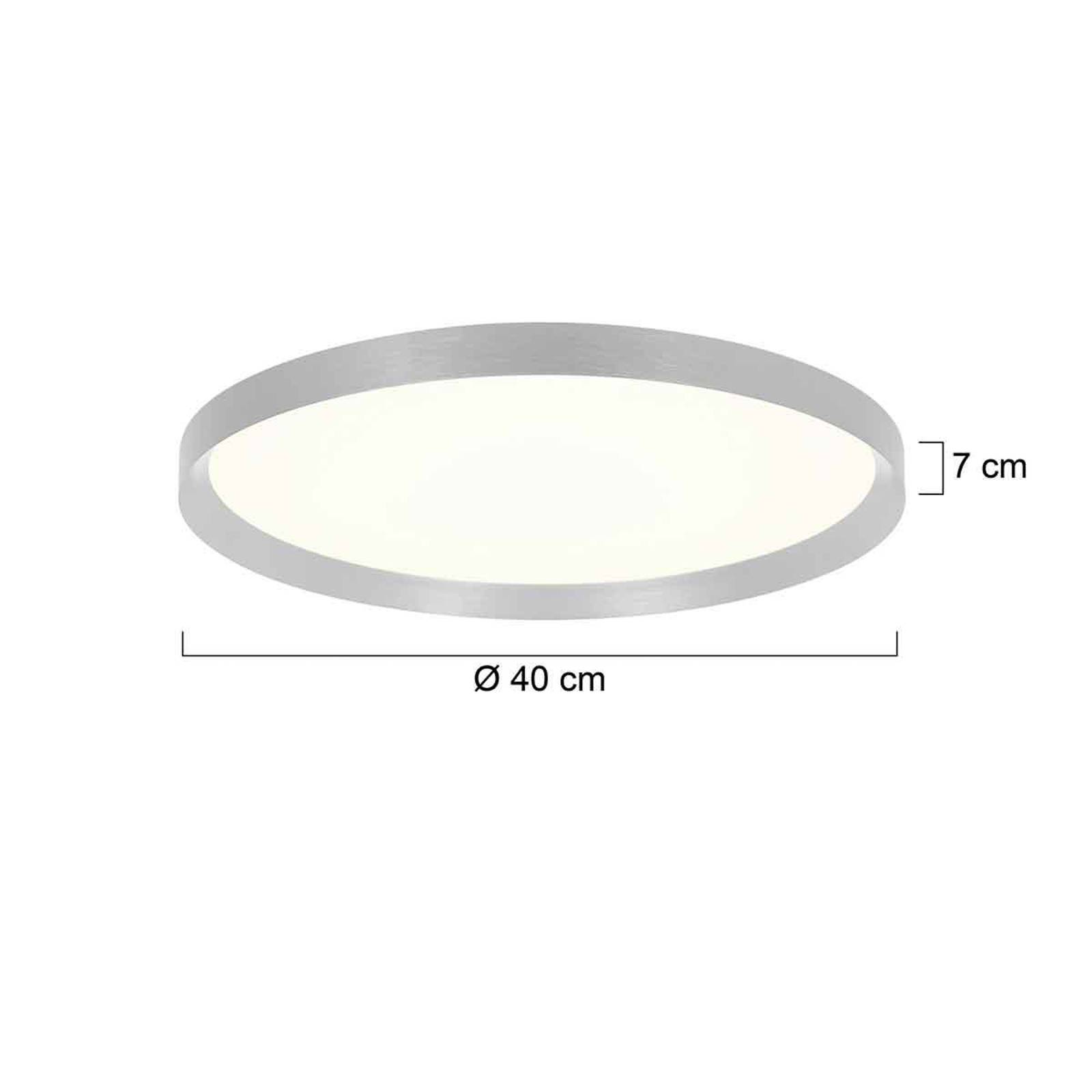 Steinhauer Plafonnier LED Flady acier Ø 40 cm direct/indirect