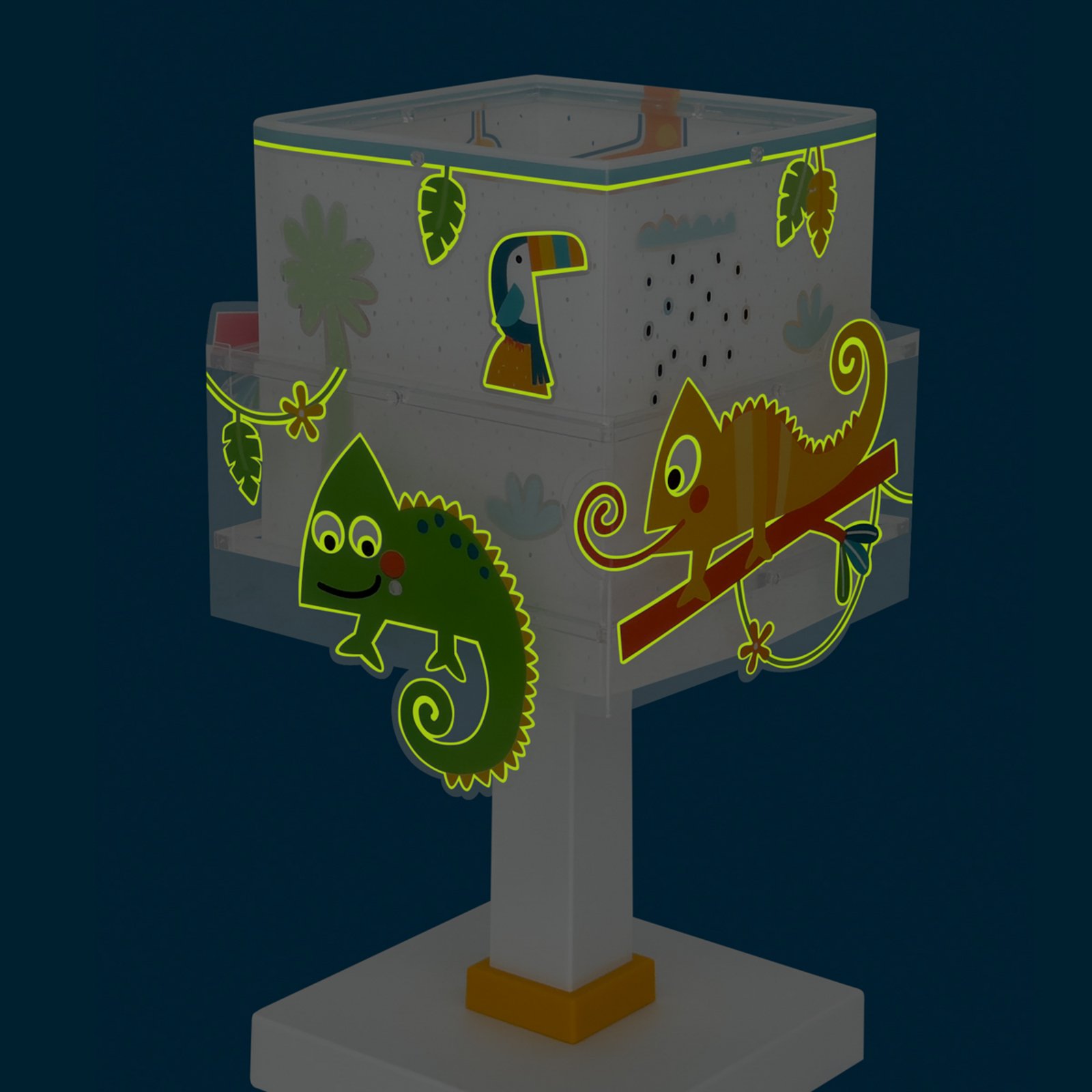 Lampada da tavolo per bambini Happy Jungle, G4, larghezza 14 cm