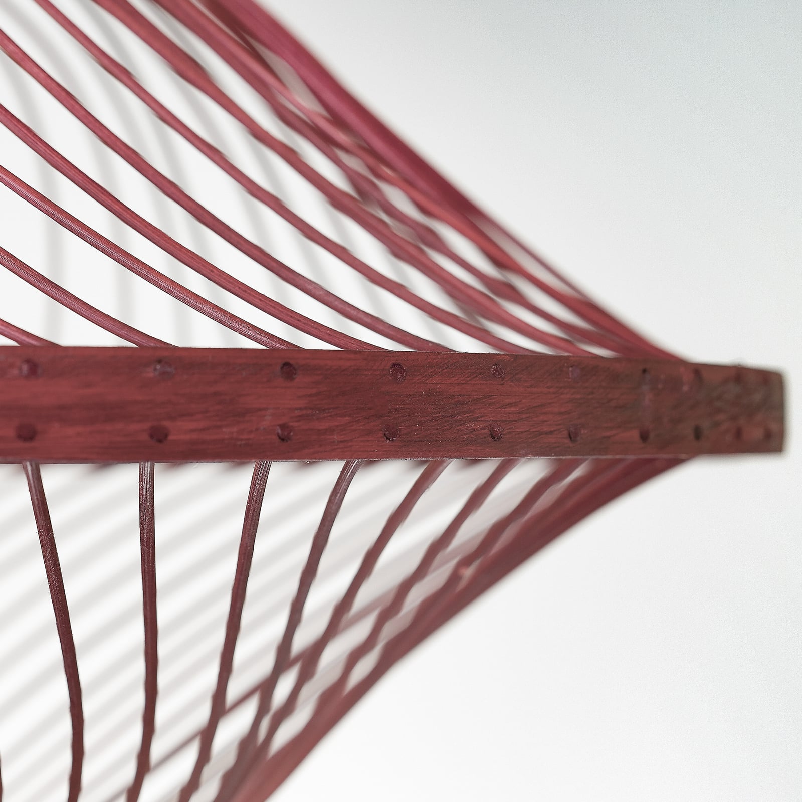 GOOD & MOJO Suspension Maui, rouge, Ø 50 cm, bambou, E27