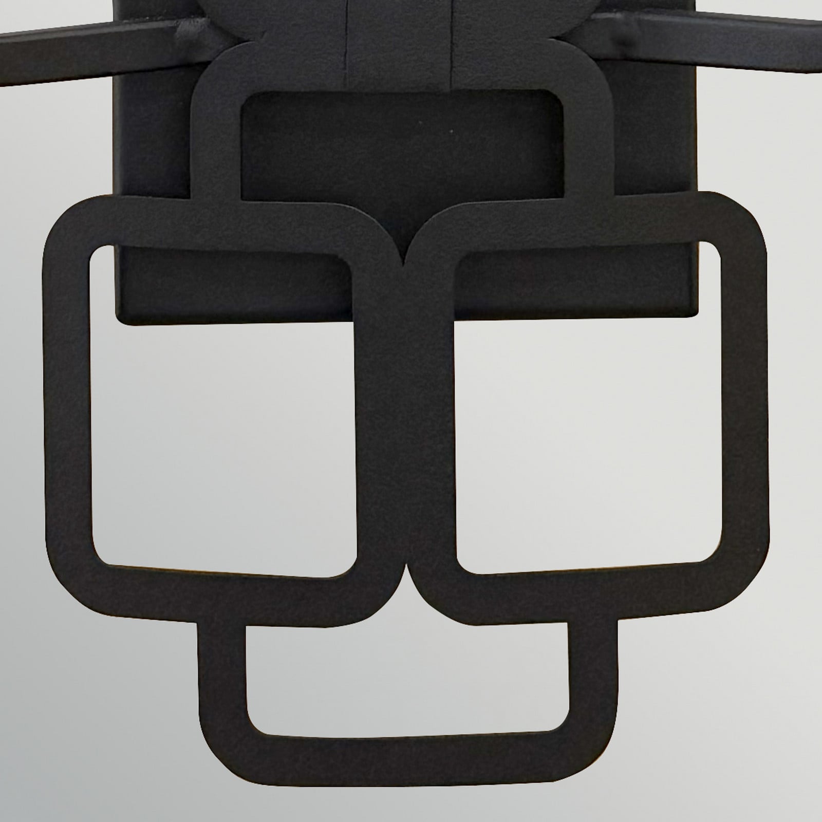 Sabina Wandlampe schwarz 42cm 2-flg. Metall/Textil - HINKLEY - Wohnzimmer - Modern - Mehrflammig