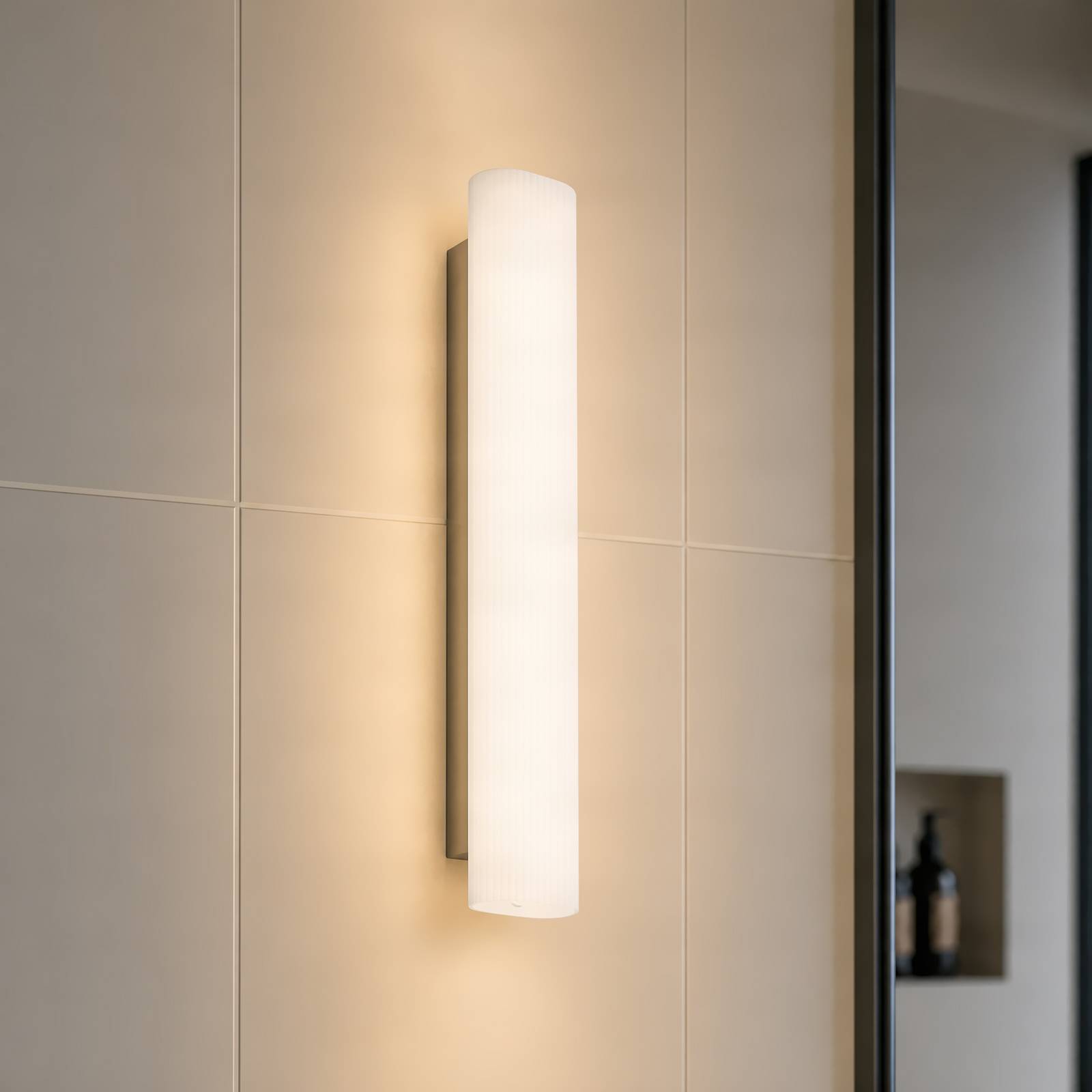Kinkiet LED do łazienki Lucande Victoire, 50 cm, biała/chromowana, CCT