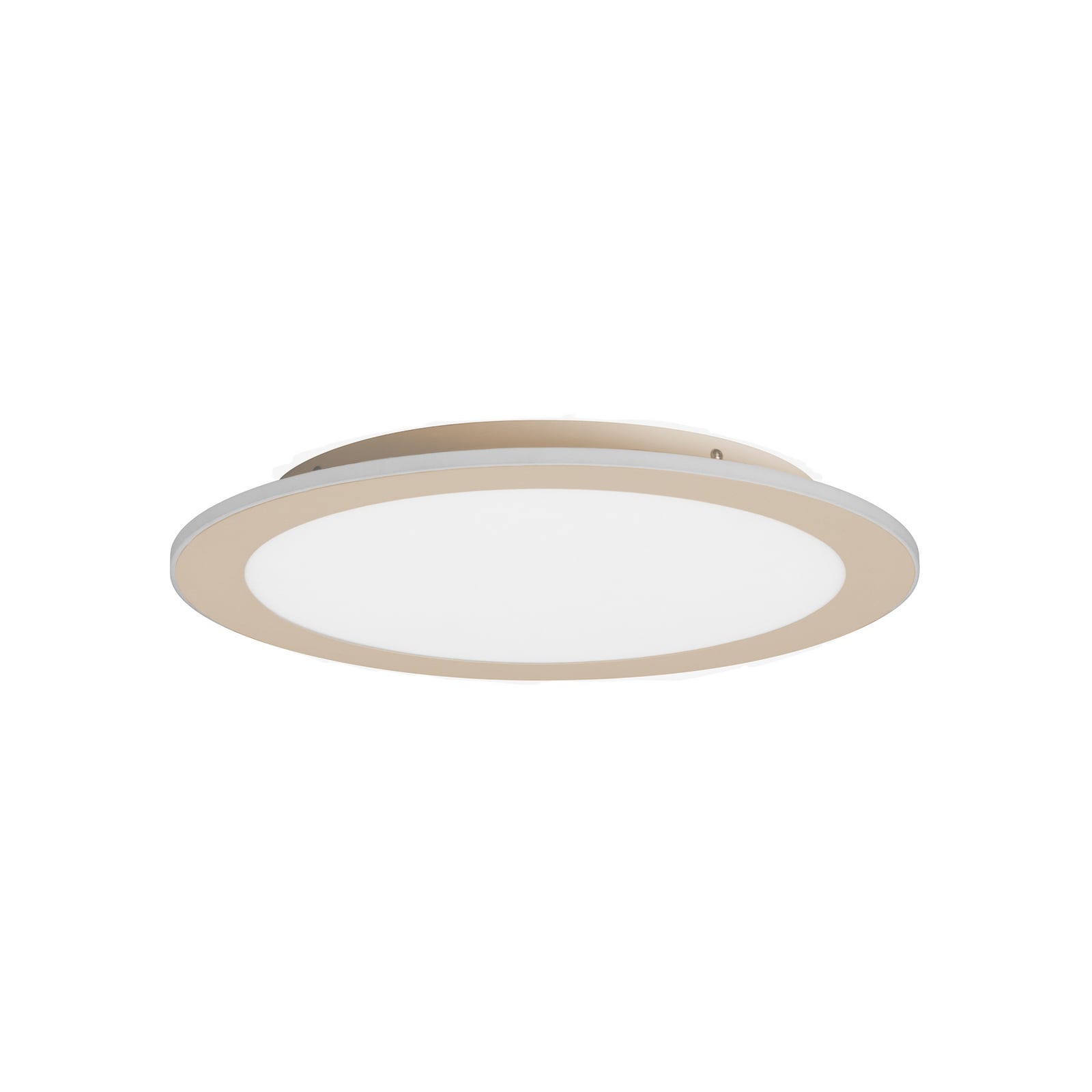 LED-Deckenlampe Cavena, Ø 39 cm, sandfarben, Metall, CCT