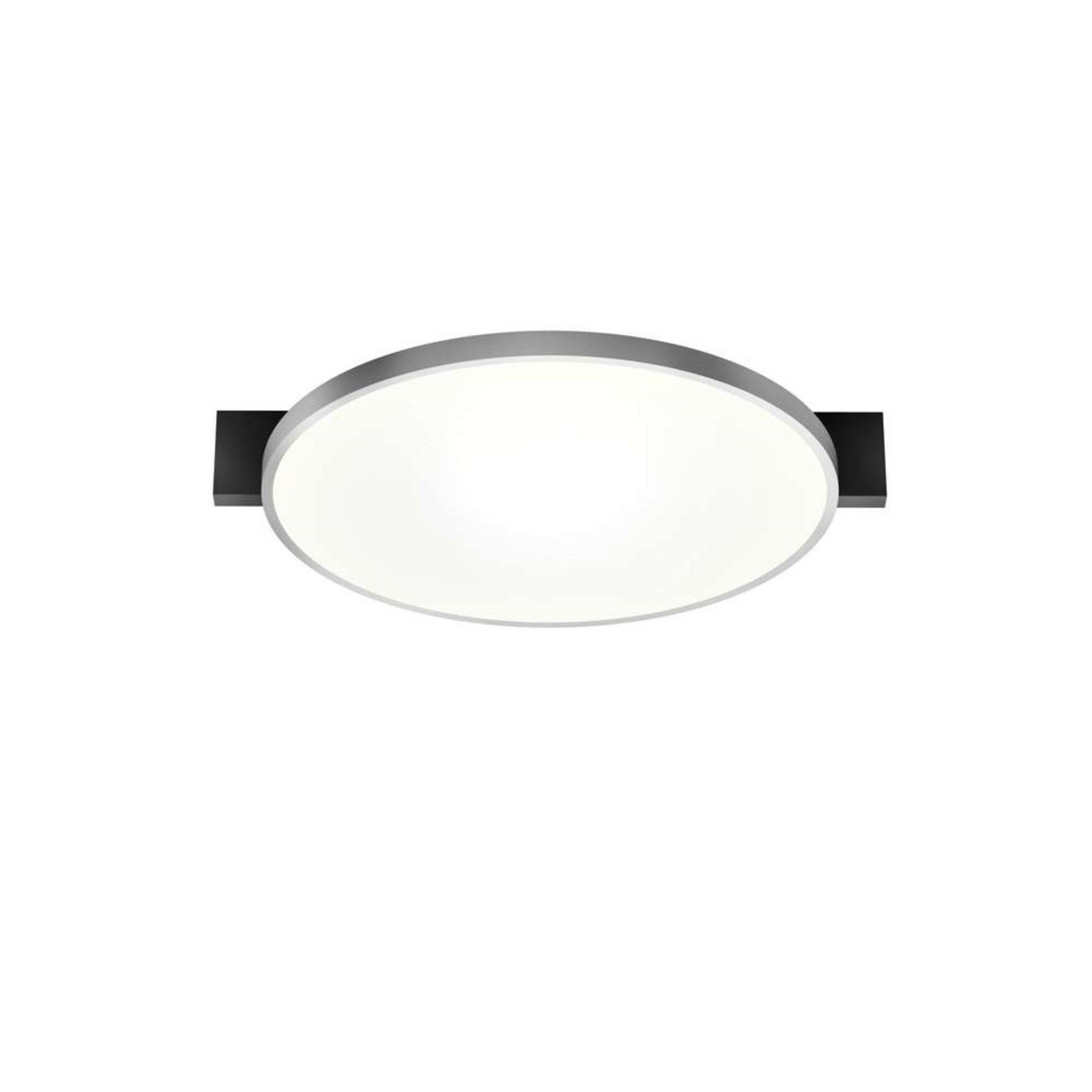 Inlay Round C2 Plafonieră Matt Black/Satin Silver - Light-Point