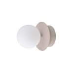 Candeeiro de teto Art Déco da Globen Lighting, IP44, castanho/branco