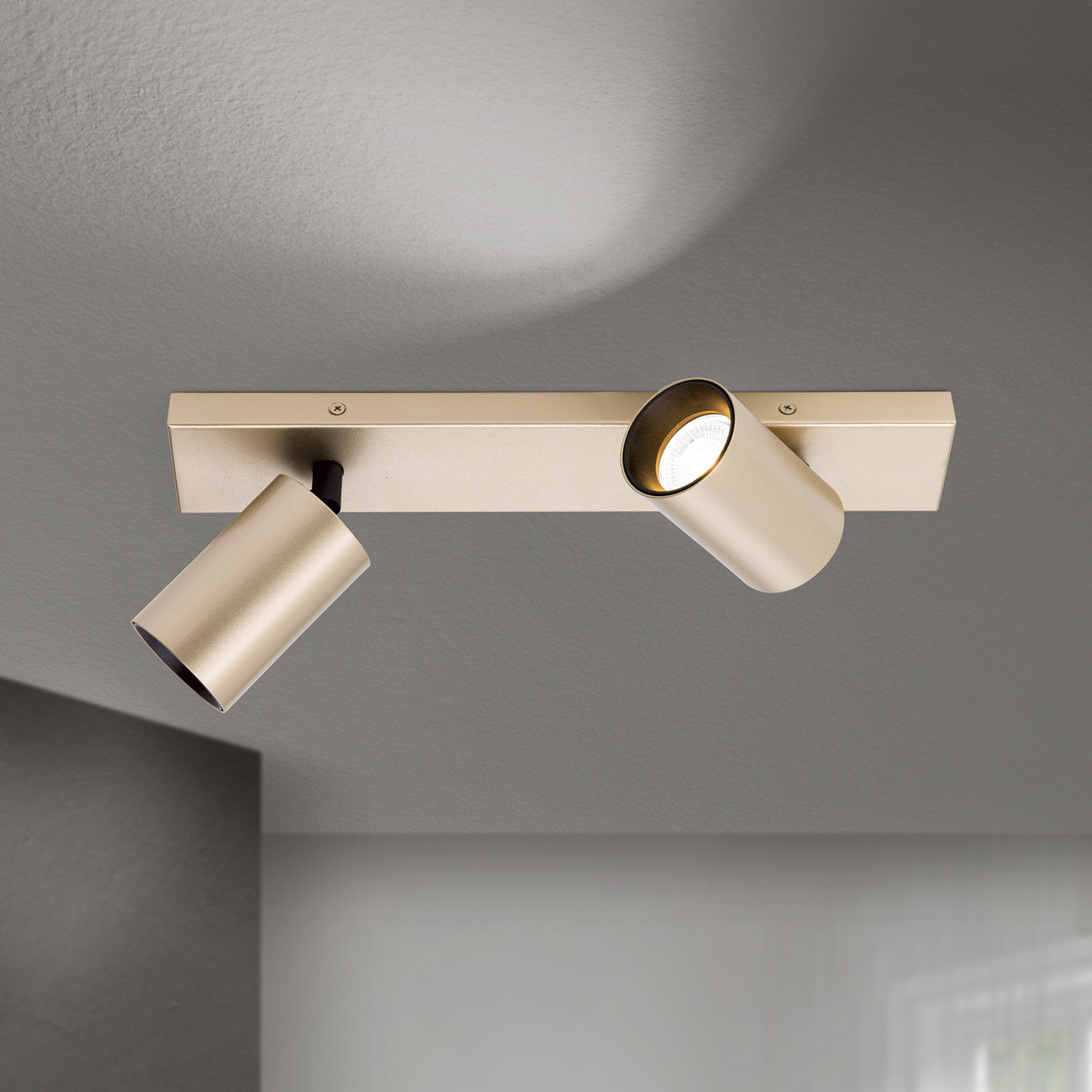 ORION Spotlight Sean 2 lumini auriu metal montat pivotant - Camera de zi / sufragerie - modern - aur mat