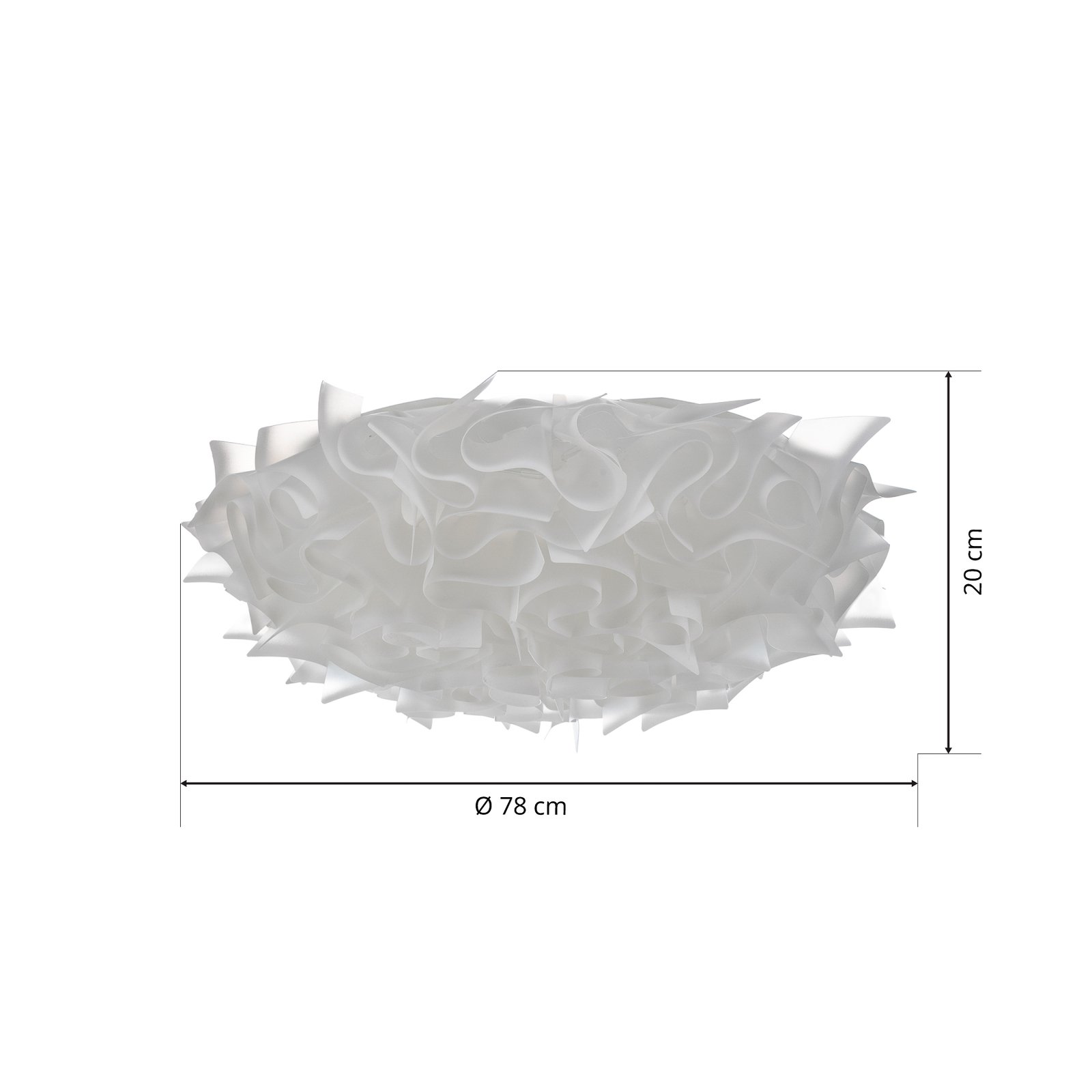 Veli Deckenleuchte opal 78 cm - SLAMP