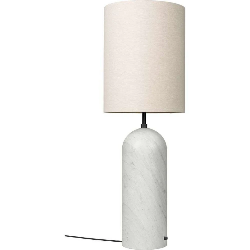 GUBI - Gravity XL High Gulvlampe White Marble/Canvas