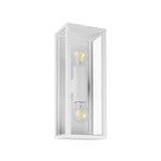 Garonne outdoor wall light, matt white, die-cast aluminium, E27