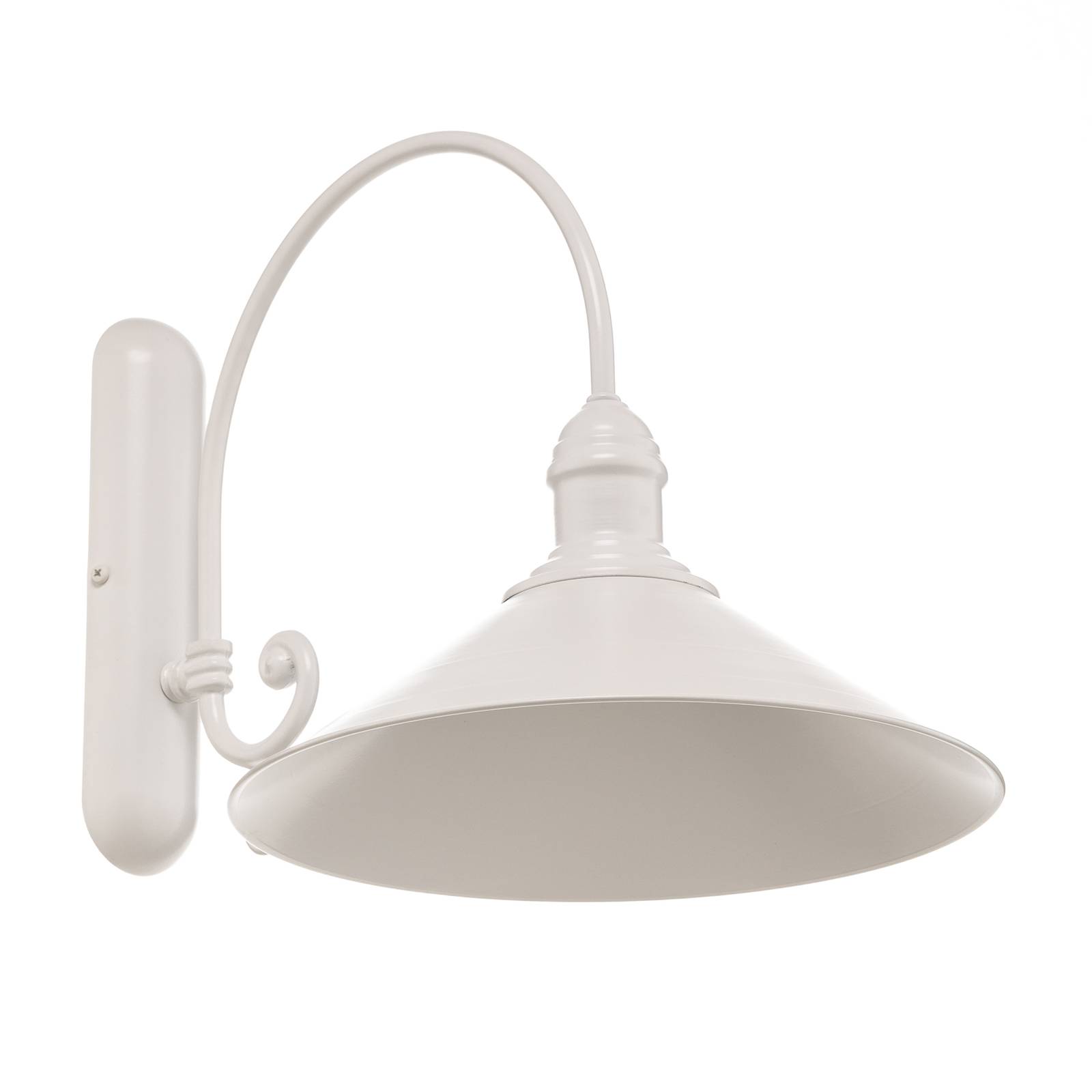 Wandleuchte Elmo, weiß lackiert