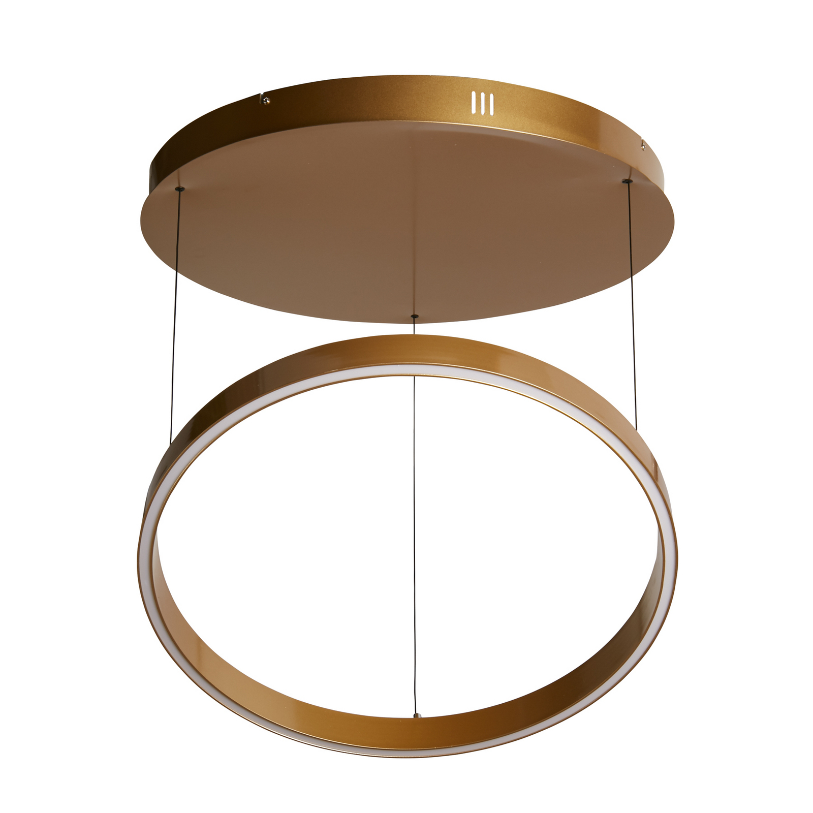 Żyrandol LED Layla, złota, Ø 64 cm CCT, z regulacją wysokości