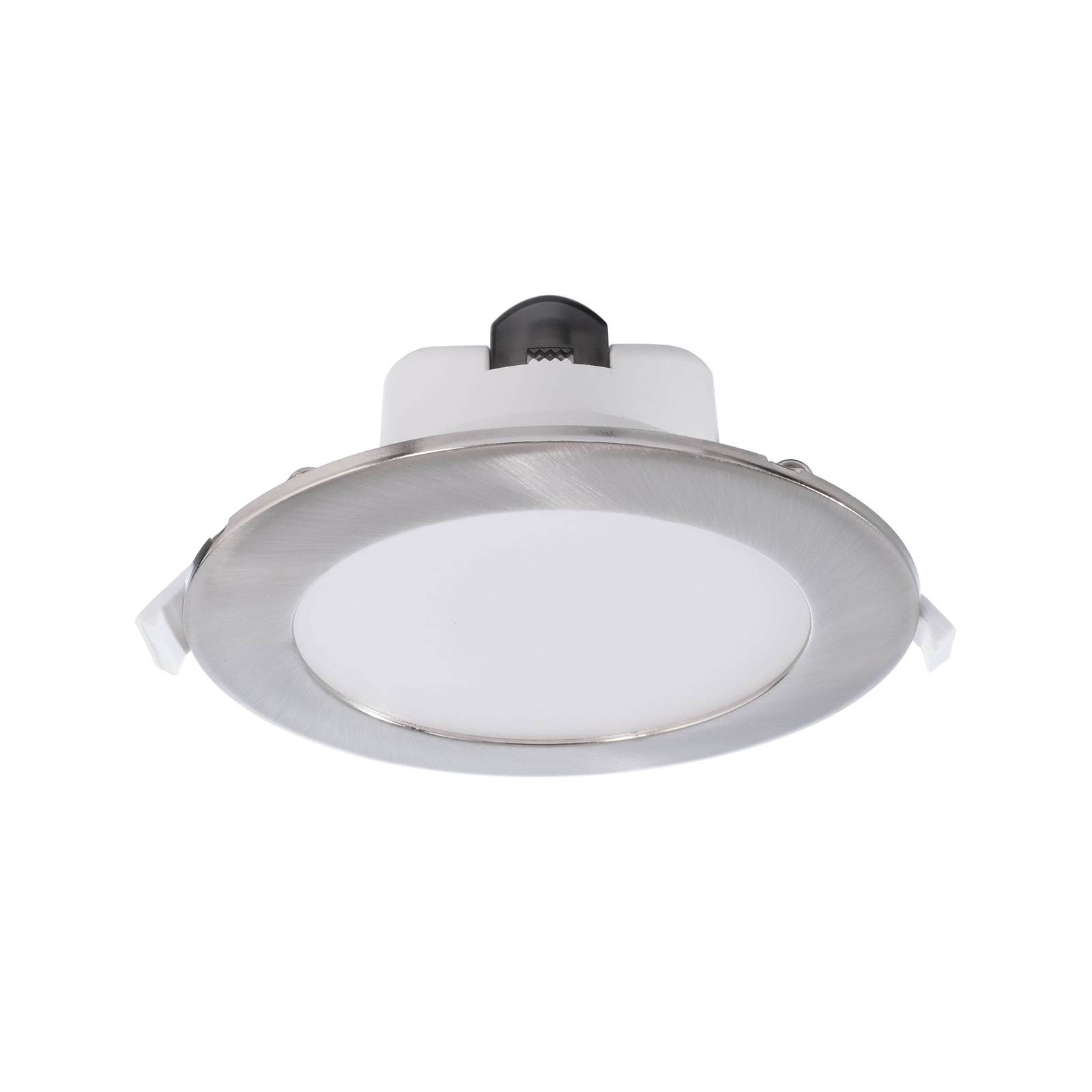 LED-Deckeneinbauleuchte Acrux, Ø 17 cm, silber matt, CCT günstig online kaufen