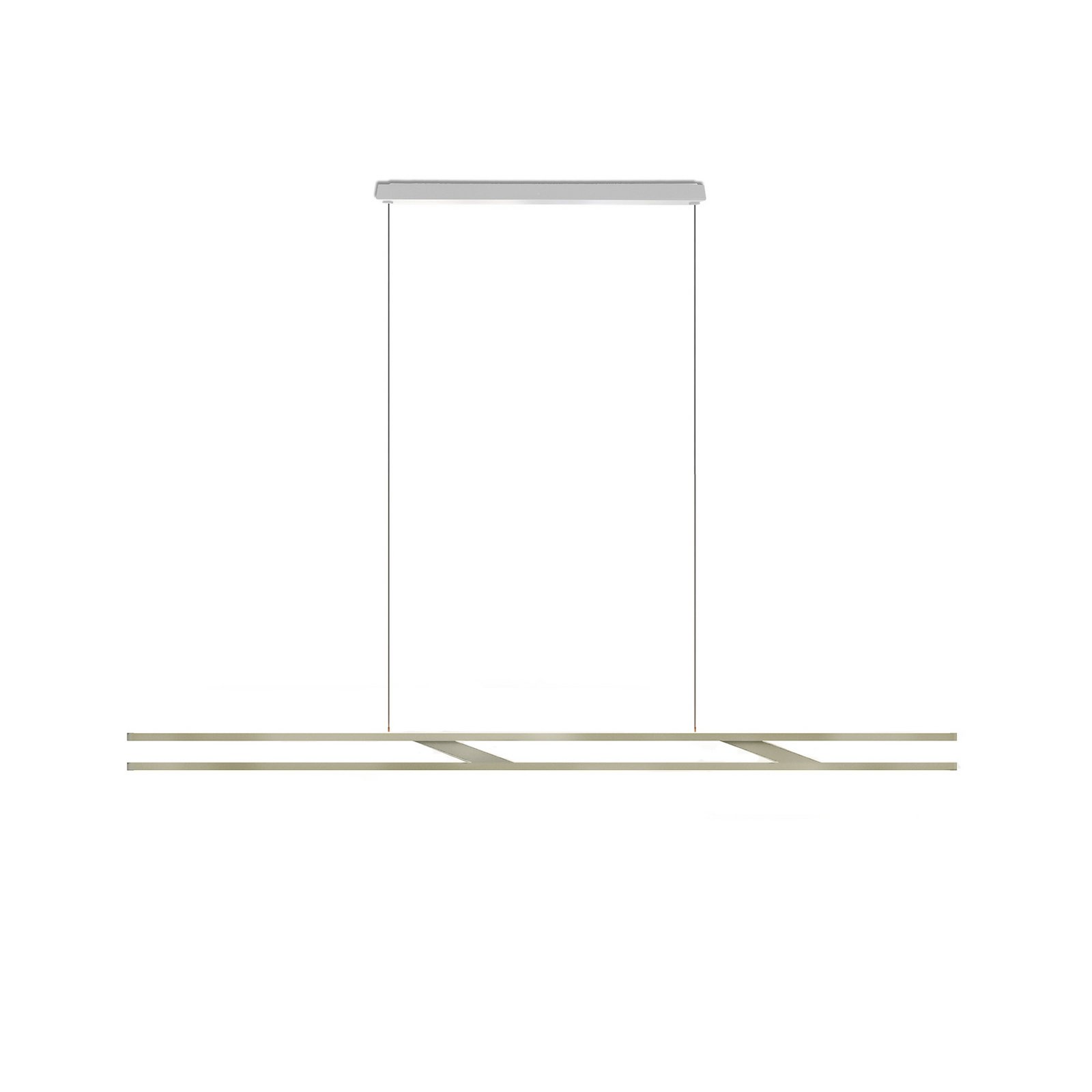OLIGO LED-Hängelampe Linto FIX, beige/weiß, Metall, 927, dim