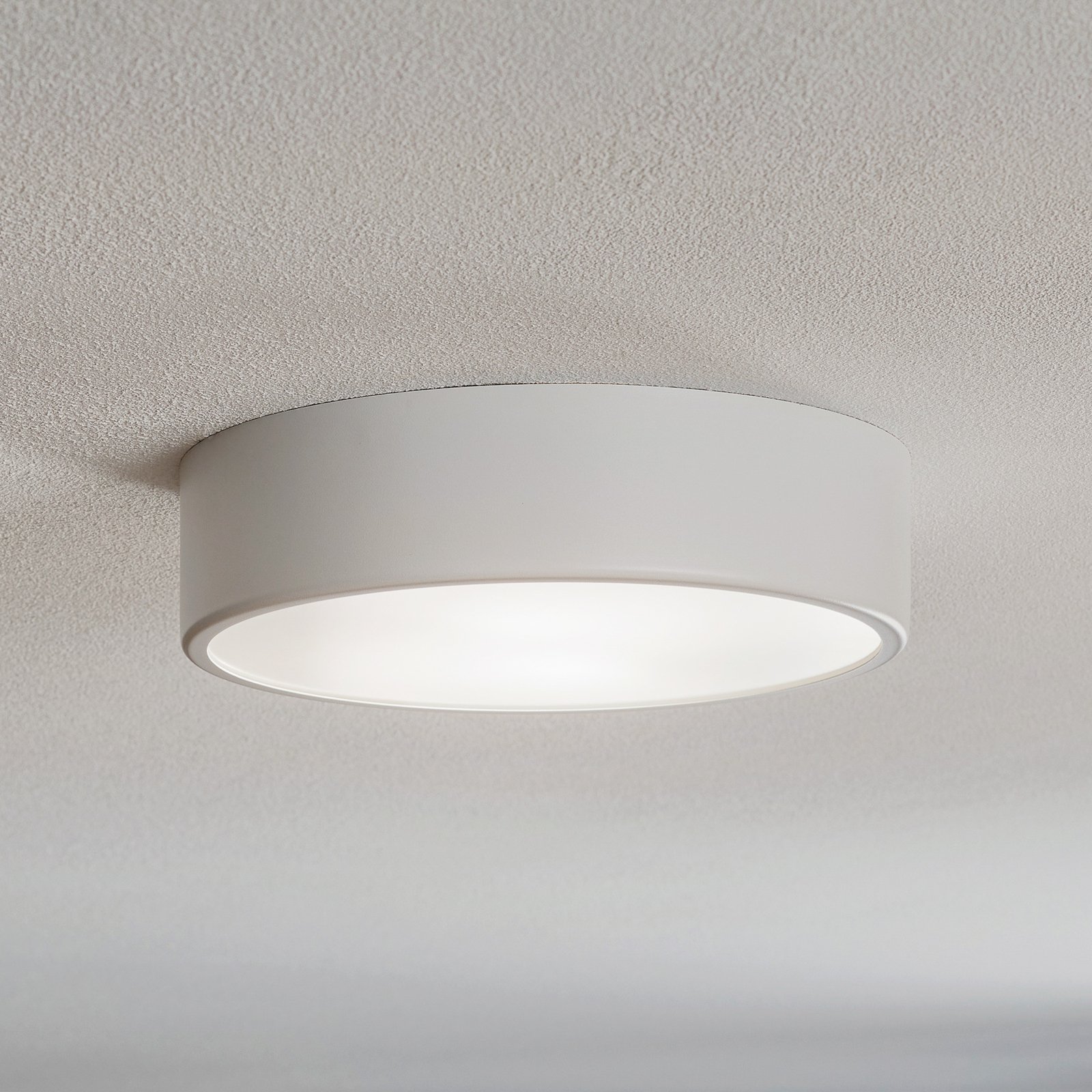 Cleo 300 ceiling light, sensor, Ø 30 cm white