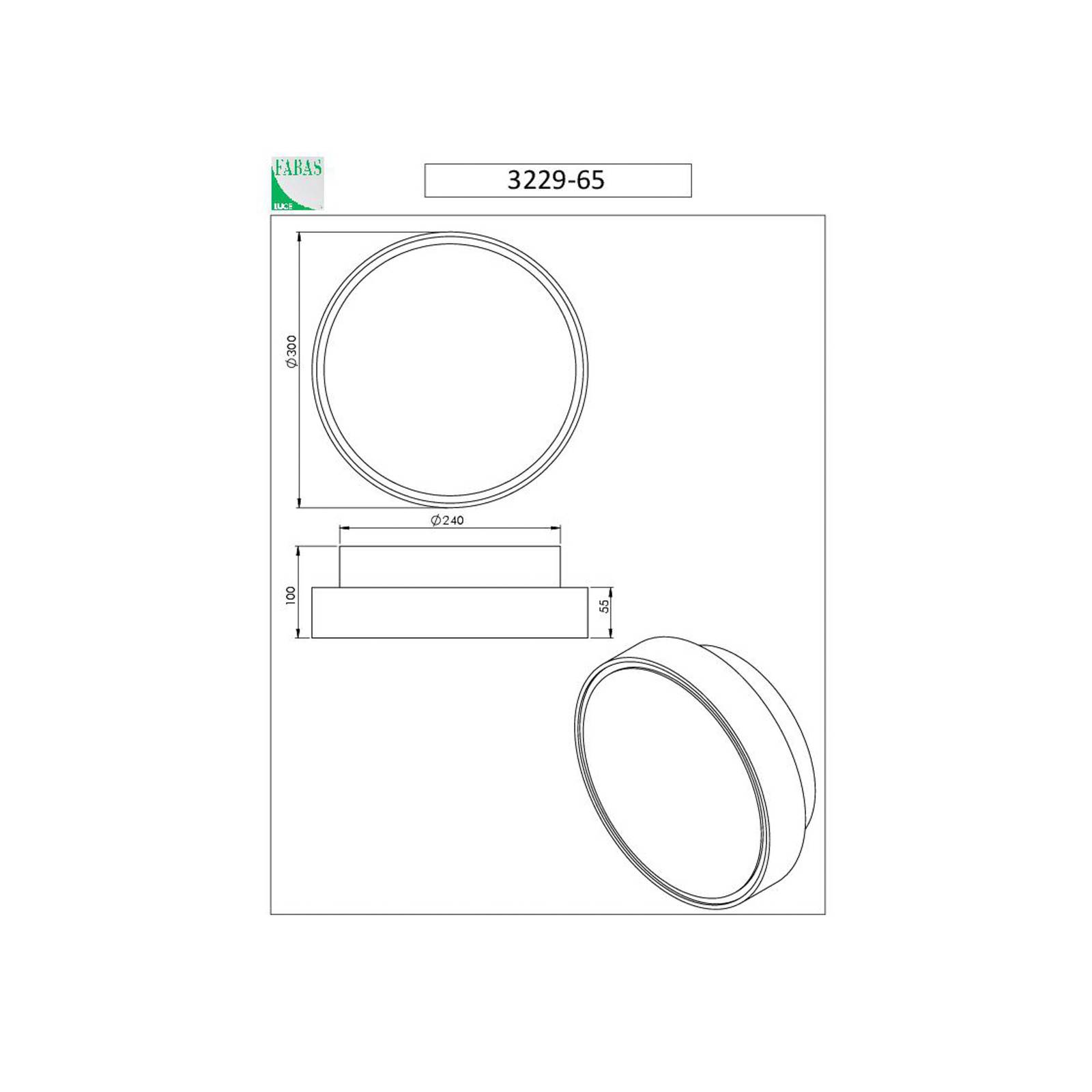 Hatton vegglampe Ø 30 cm 2 x E27 hvit IP65