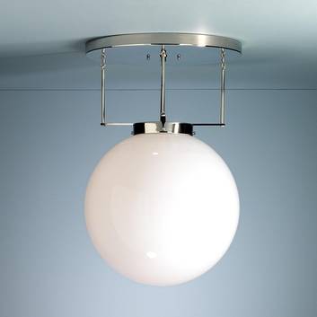 Brandt’s ceiling light in Bauhaus style, nickel