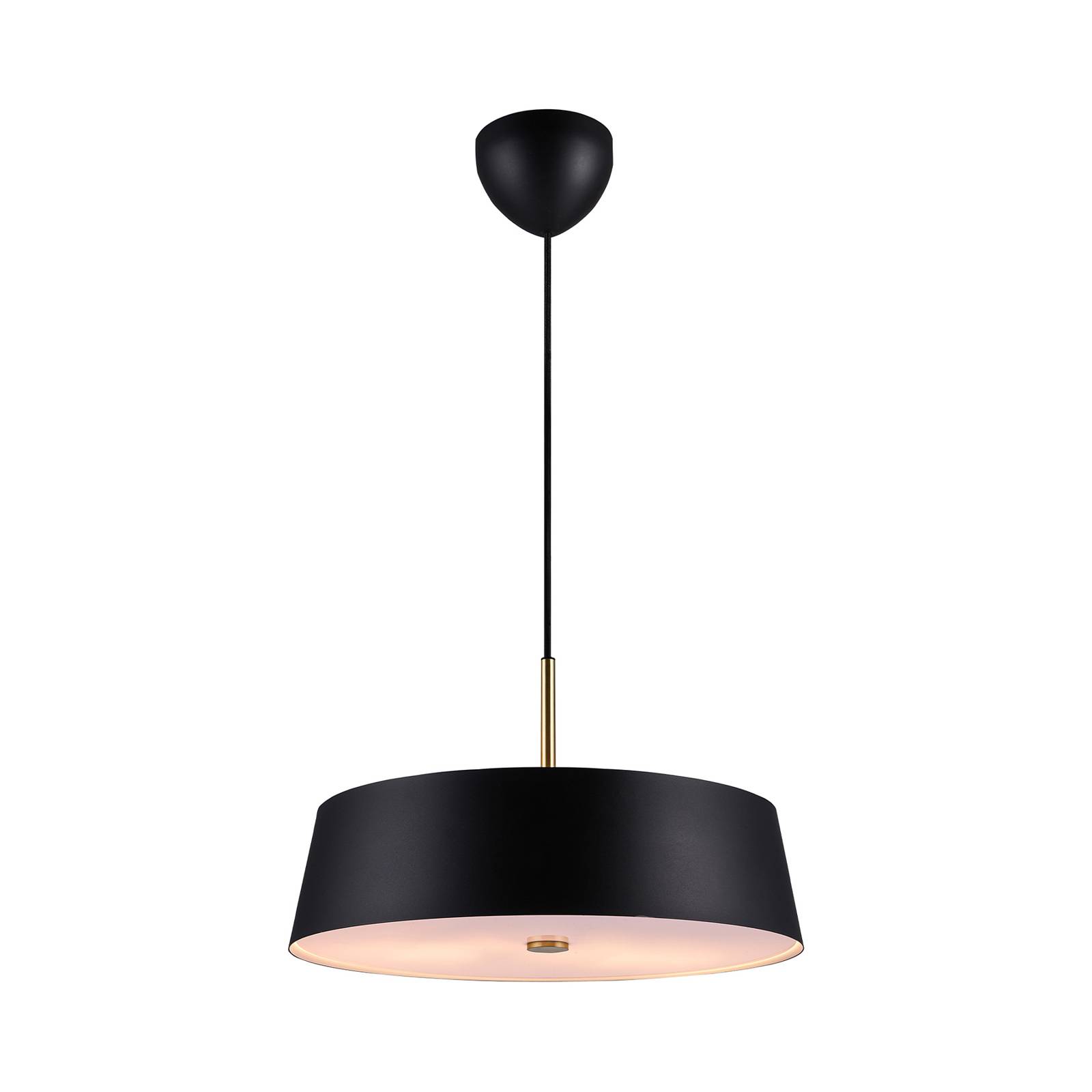 Pendelleuchte Clasi 45 in Schwarz mit Diffusoren