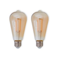 E27 LED rustikální žárovka 6W jantar 1800K 2ks
