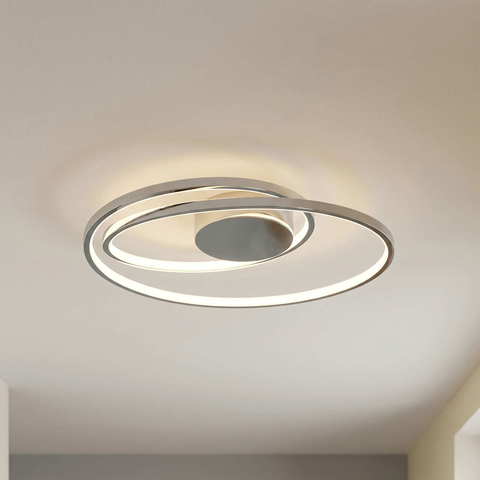 Maire Plafonnier Chrome - Lucande Maire Plafonnier Chrome - Lucande