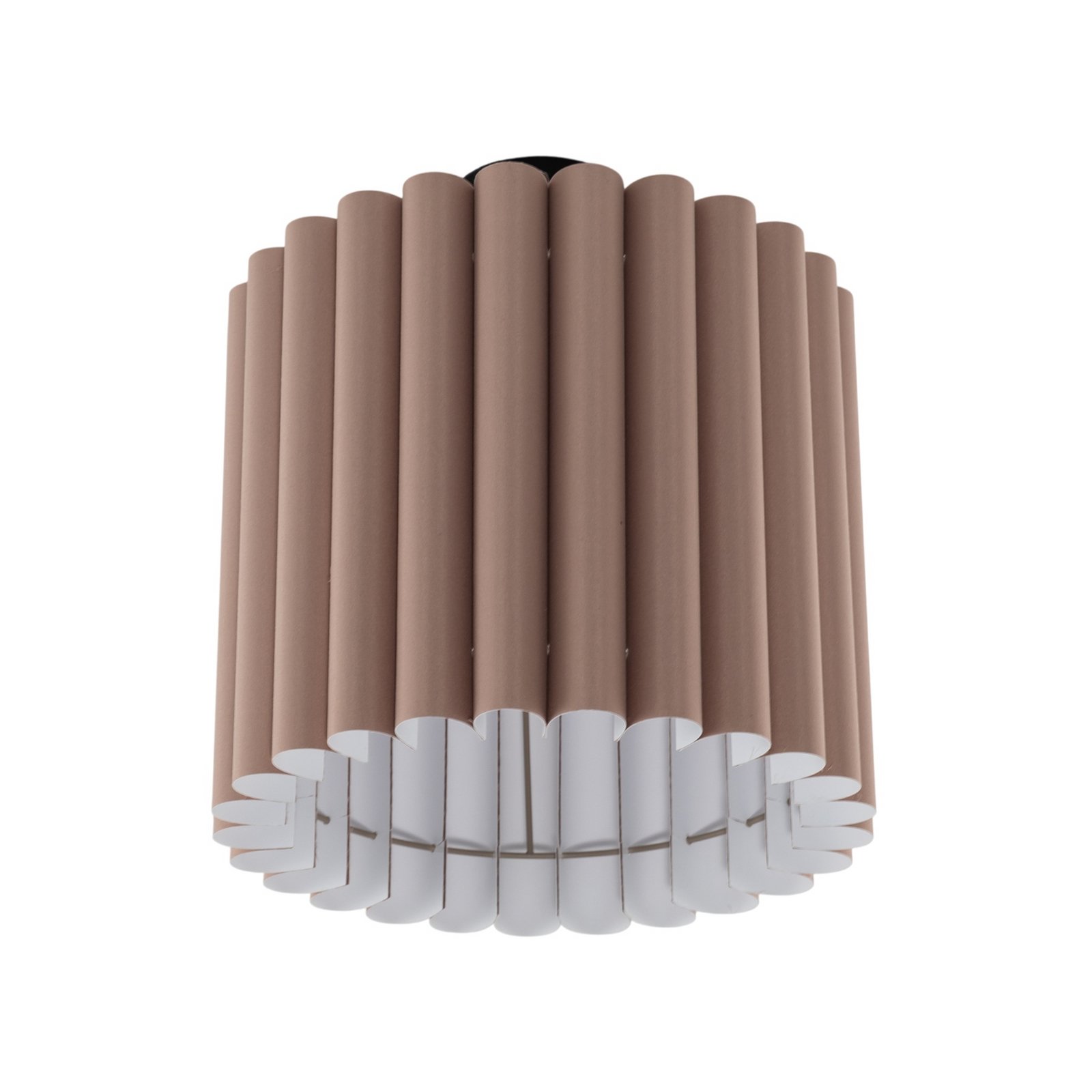 Lampa sufitowa Aria, capucino, mikrofibra, E27