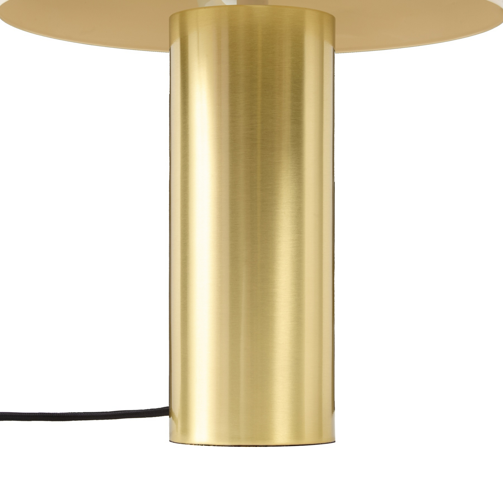 Nola tafellamp Dionne, messing/beige, 33 cm, metaal, E14