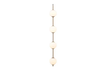 Audrey 4 Pendant Brass/White Opal - UMAGE
