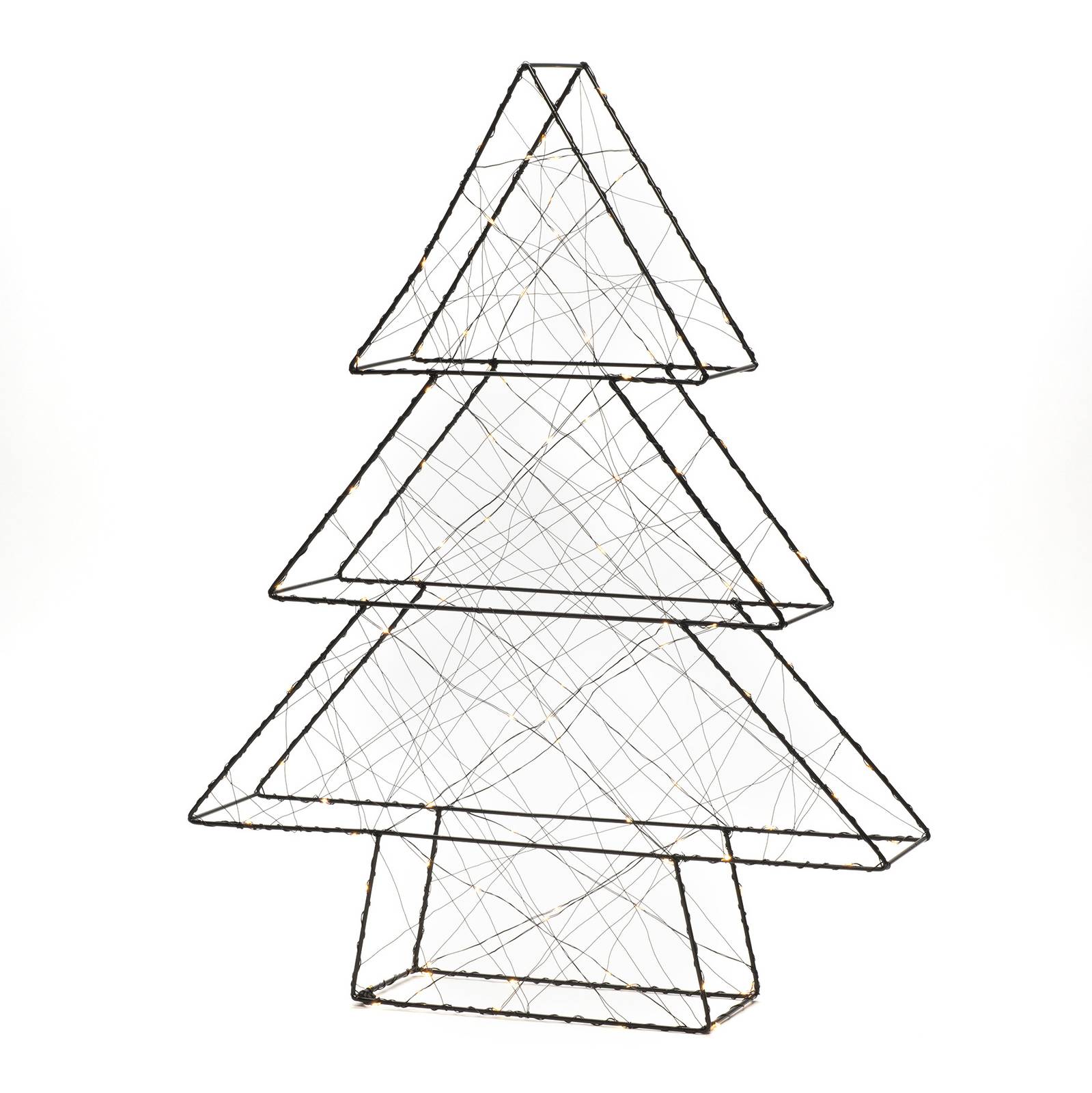 Lampe décorative LED Sapin de Noël noir 100 l.