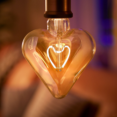 Philips Classic Heart gold LED-Lampe E27 2,3W