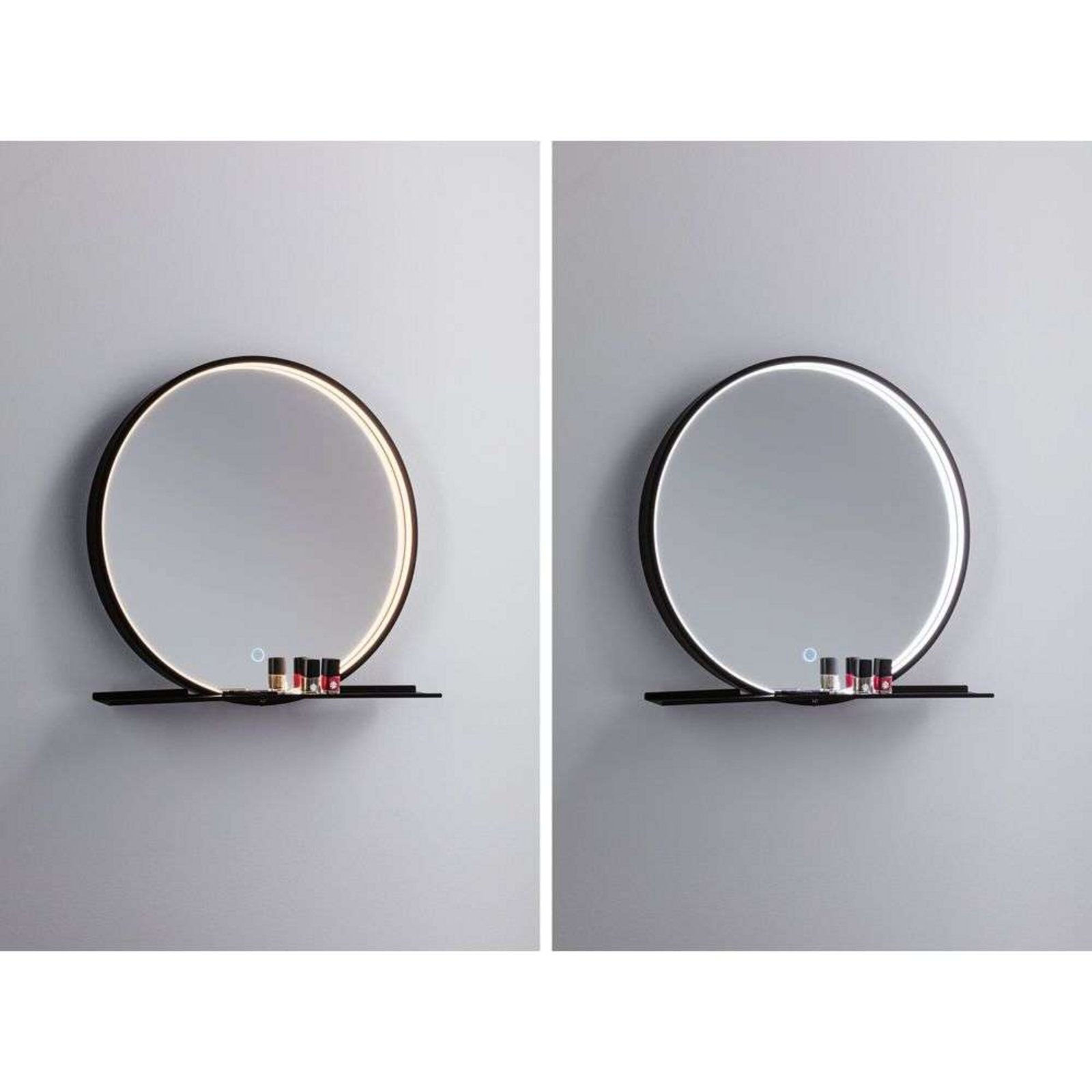 Miro LED Illuminated Mirror TW IP44 Amb. Mirror/Matt Negru - Paulmann