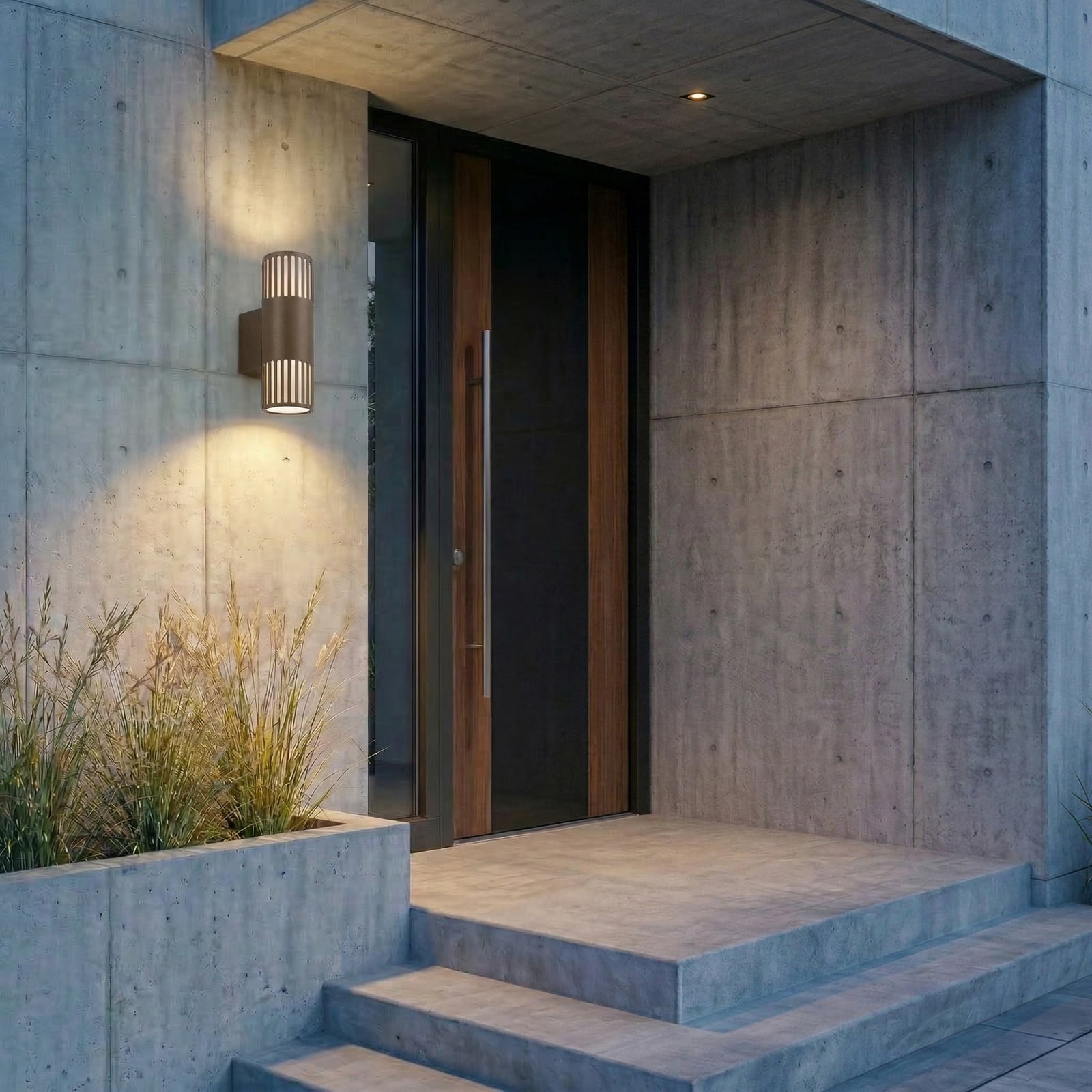 Lurinda venkovní nástěnné svítidlo, hnědé, dvouramenné, IP44, Ø 10 cm, E27 -