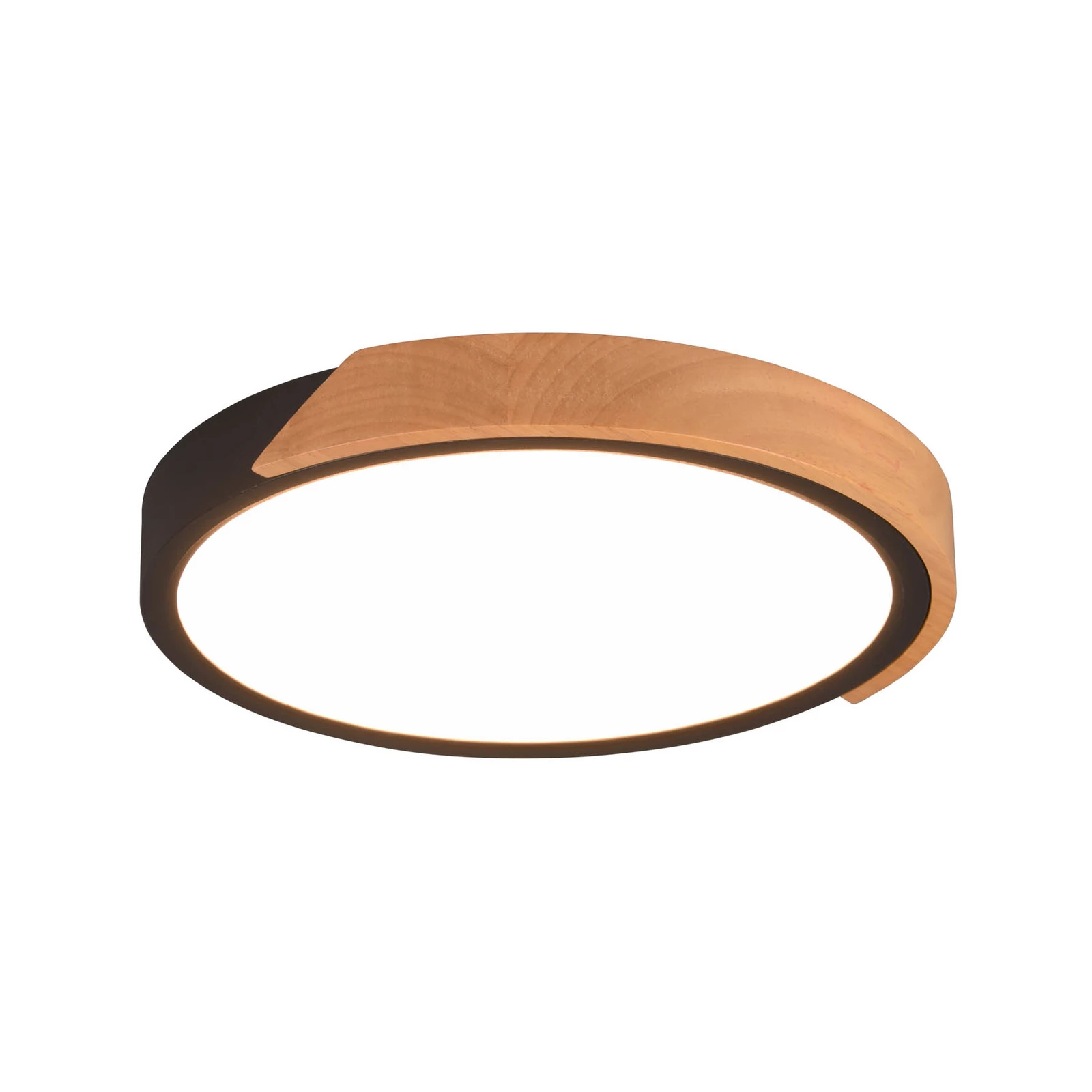 Plafonnier LED Jano, Ø 31,5 cm, 3 000 K, noir