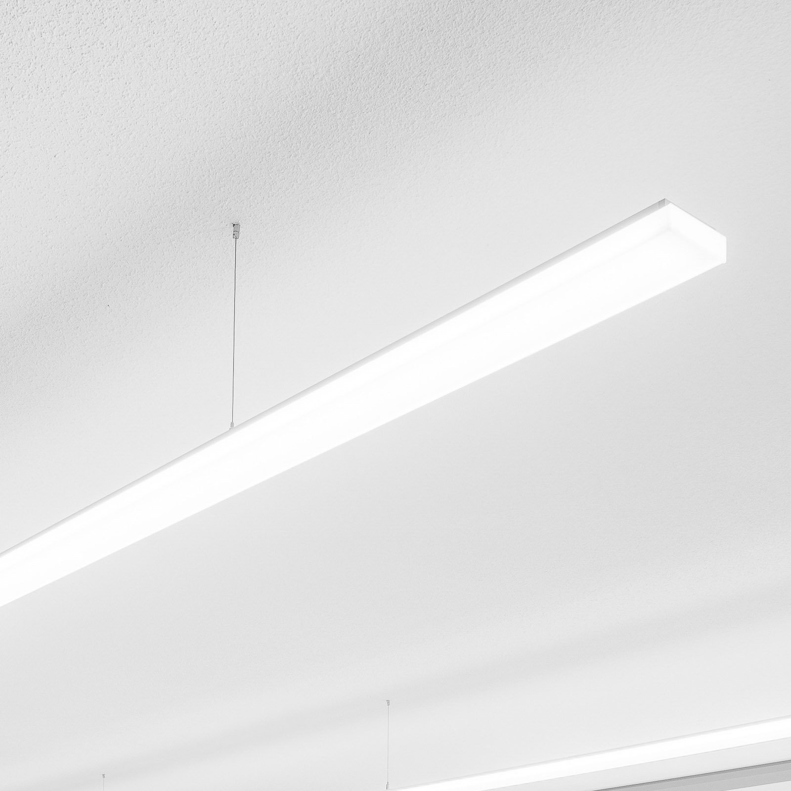 REGENT LIGHTING Regent Purelite Office ceiling lamp 153.1cm 4,000K, for Workroom / Office, aluminium, plastic, 27 W, energy efficiency: A+, L: 153.1 cm, W: 9 cm, H: 3.5 cm