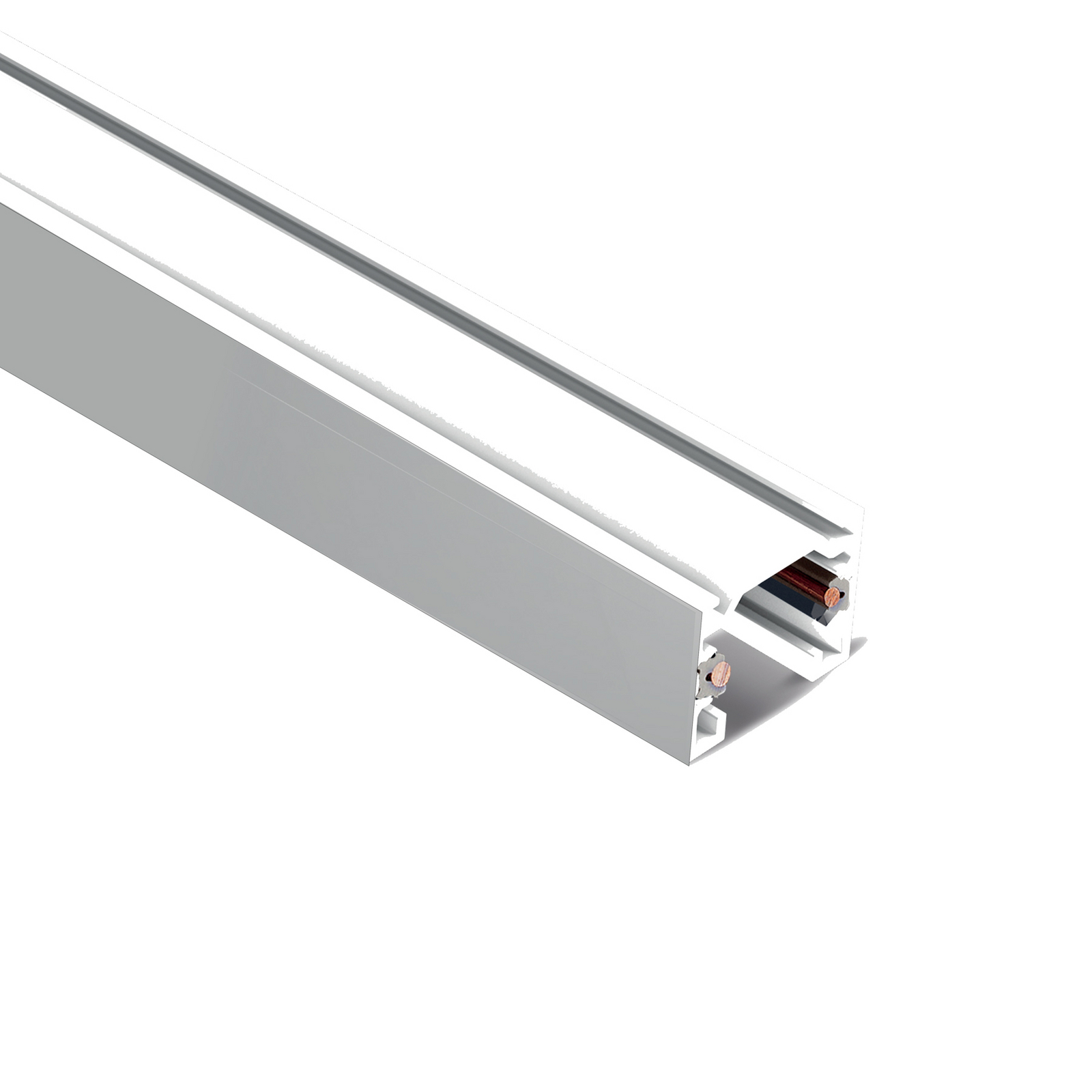 Ivela Virtakisko SQUARE 48 V Valkoinen Pituus 300 Cm Metalli 