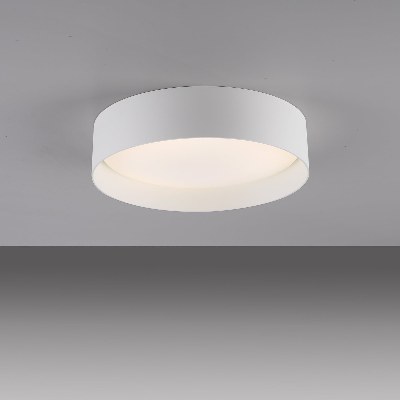 LED lubinis šviestuvas „TAVOLI“, baltas, Ø 29 cm, metalas, CCT, reguliuojamas