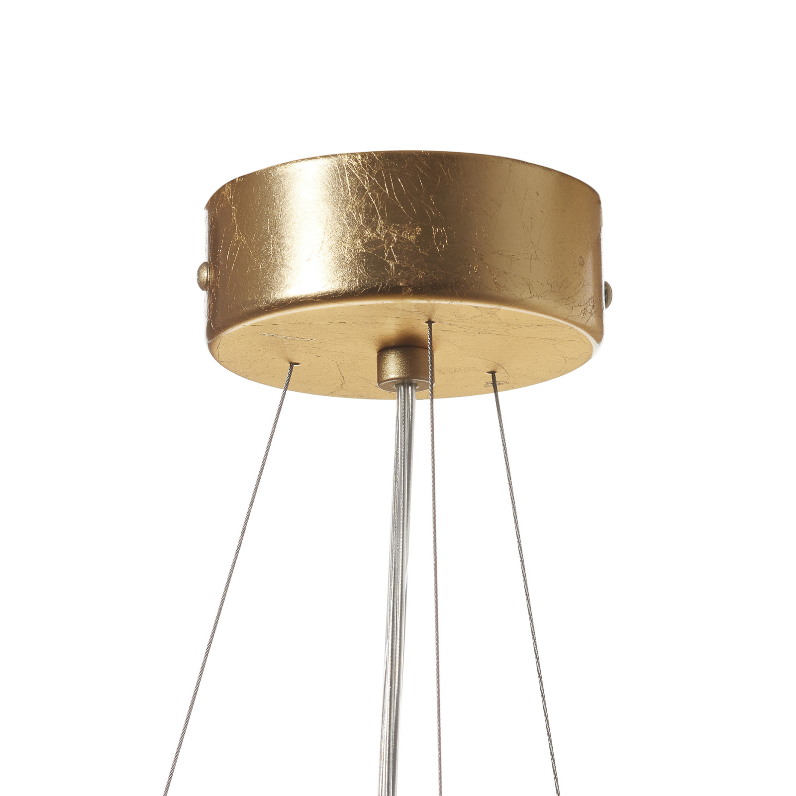 Závěsné svítidlo Pura LED s plátkovým zlatem 60 cm