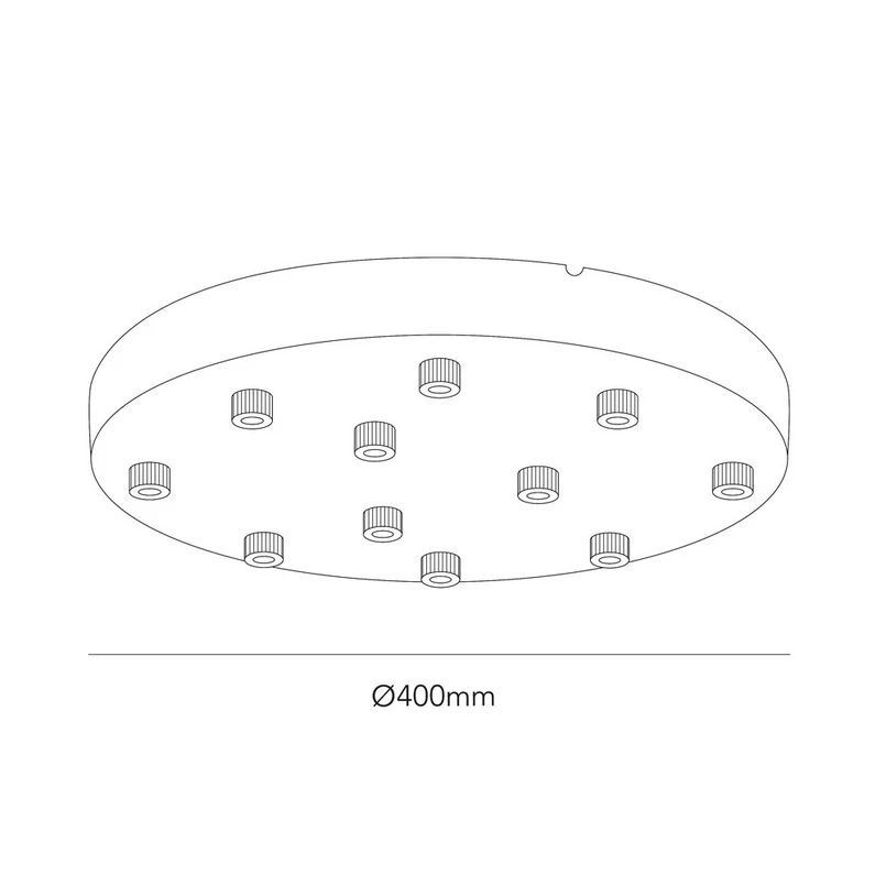 LIGHT-POINT – Ceiling Basis Ø400/11 Pendelleuchten White
