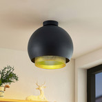 Lucande Sivanel ceiling light, dual lampshade