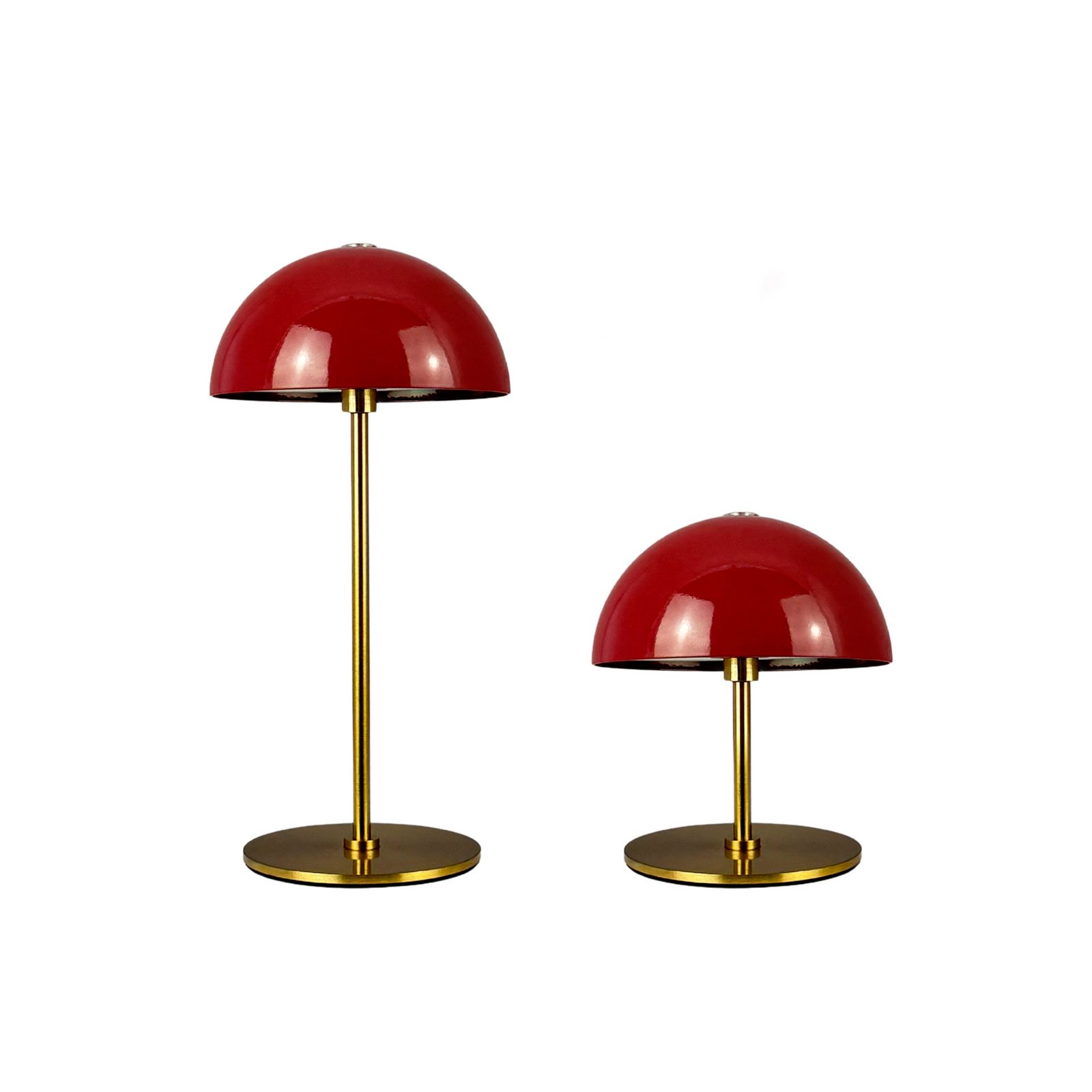 Along LED-batterijtafel lamp, rood, set van 2 - Dyberg Larsen