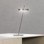 LED-Akku-Tischlampe Mahina chromfarben Höhe 36 cm Metall CCT