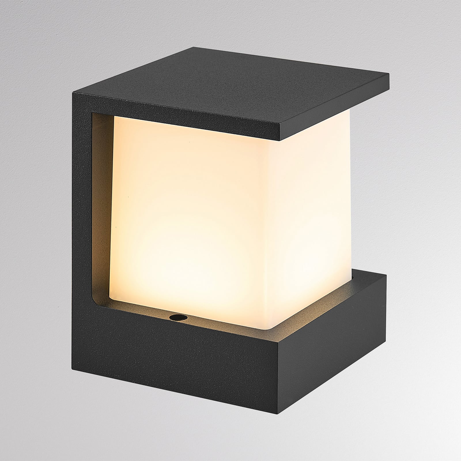 Applique d'extérieur LED FYNN-Y, anthracite, 12 cm, IP65, CCT