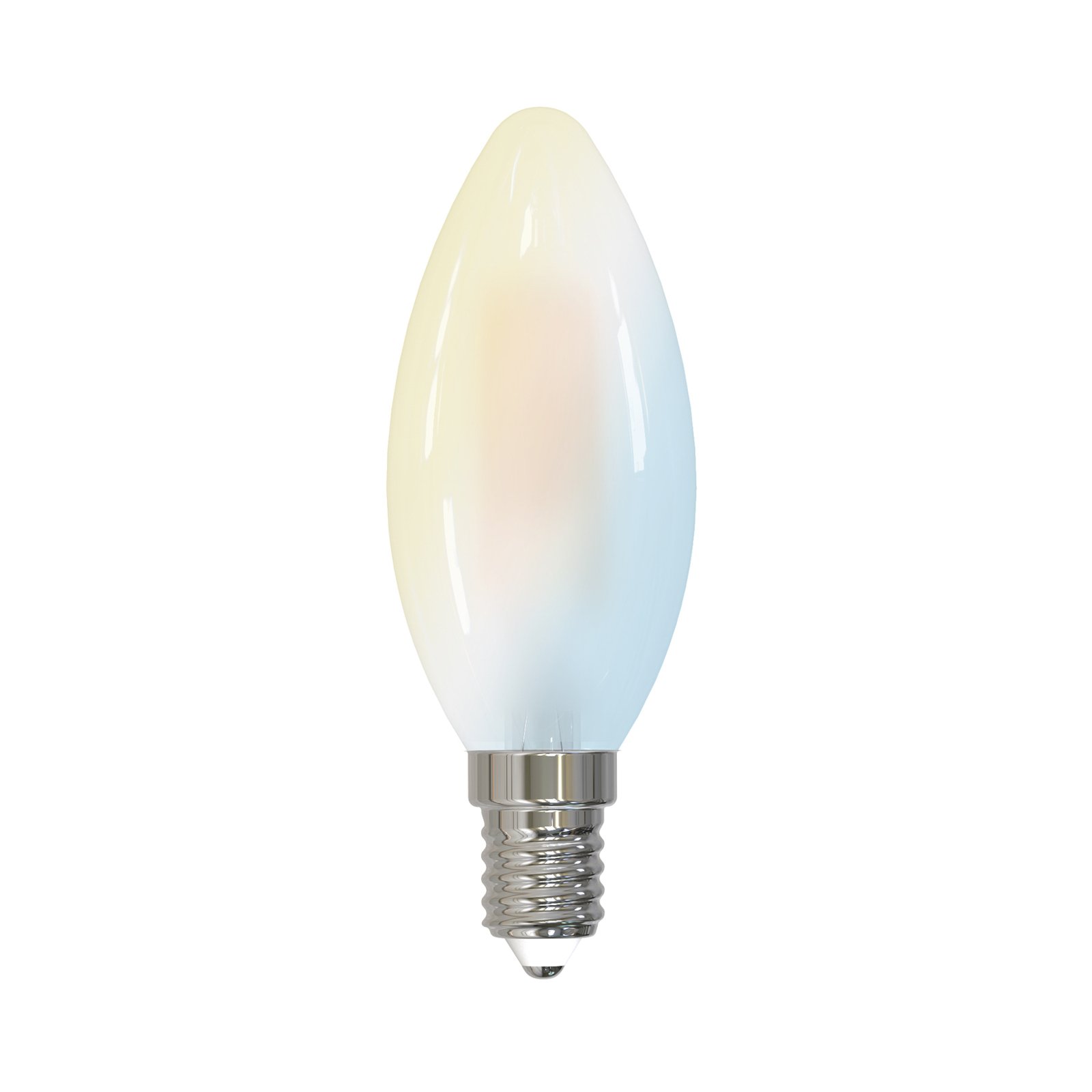 LUUMR Inteligentna żarówka świeczka LED matowa E14 4,2W Tuya WLAN CCT