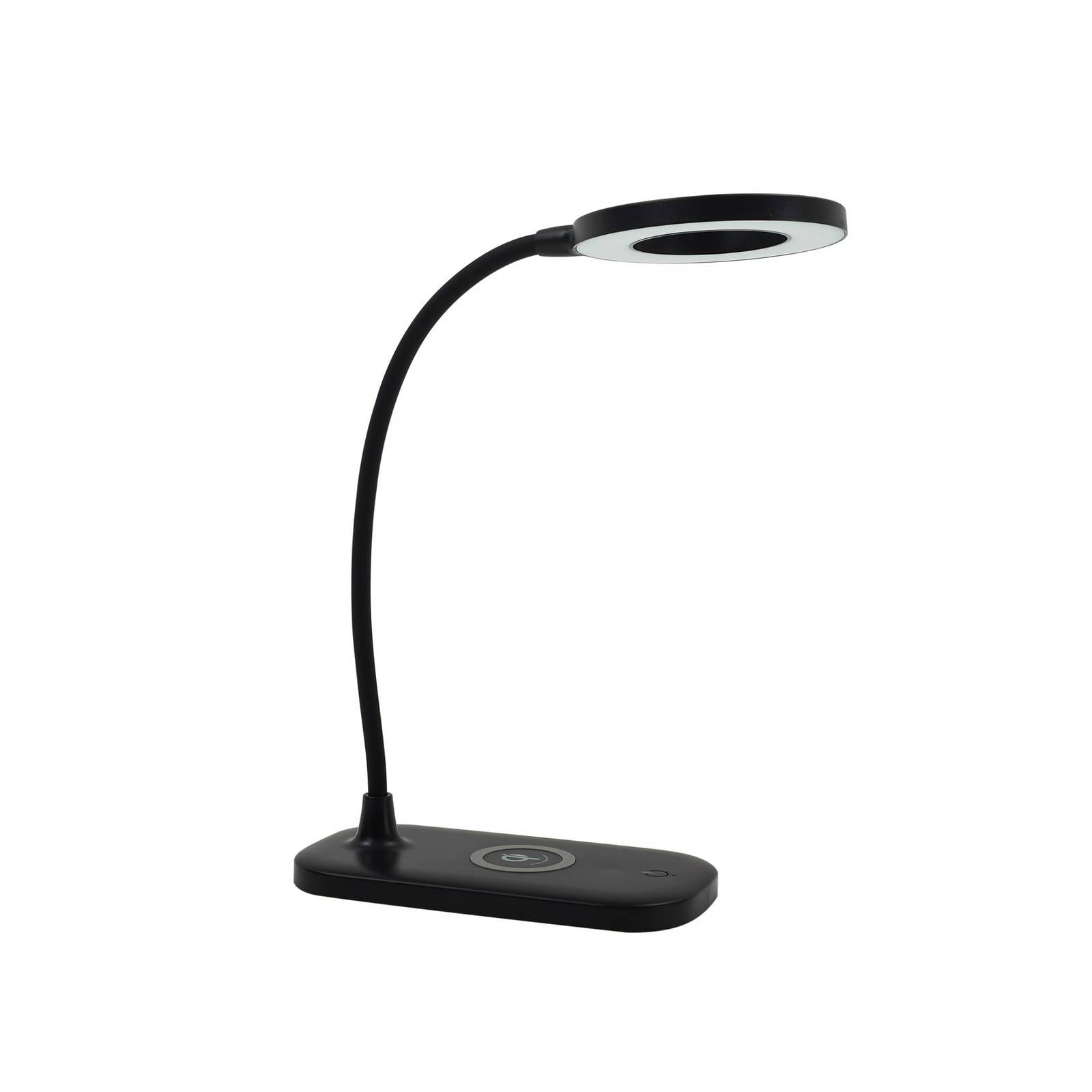 Lindby LED-Tischlampe Siona schwarz CCT dimmbar Ladestation