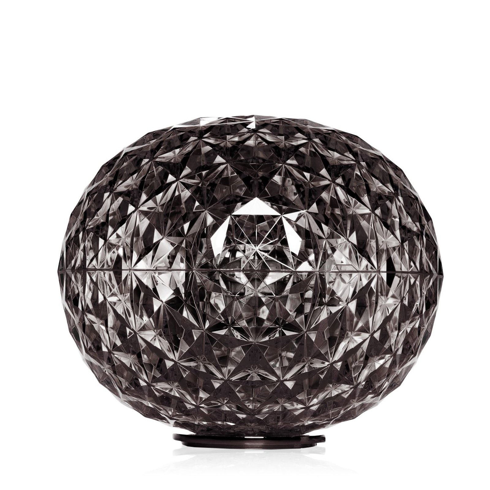 Kartell Planet LED table lamp globe, smoky grey
