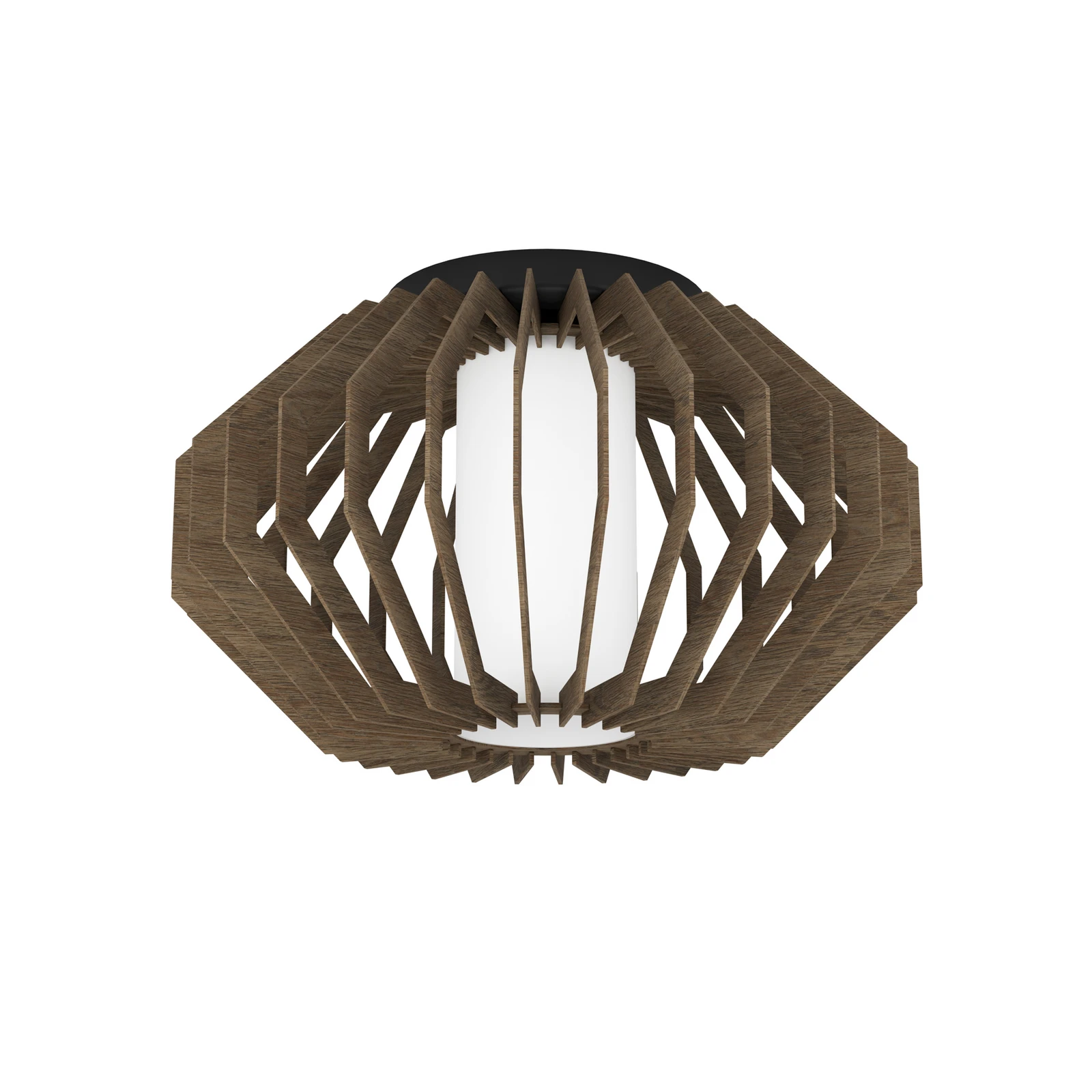 Plafondlamp Rusticaria met houten steunen