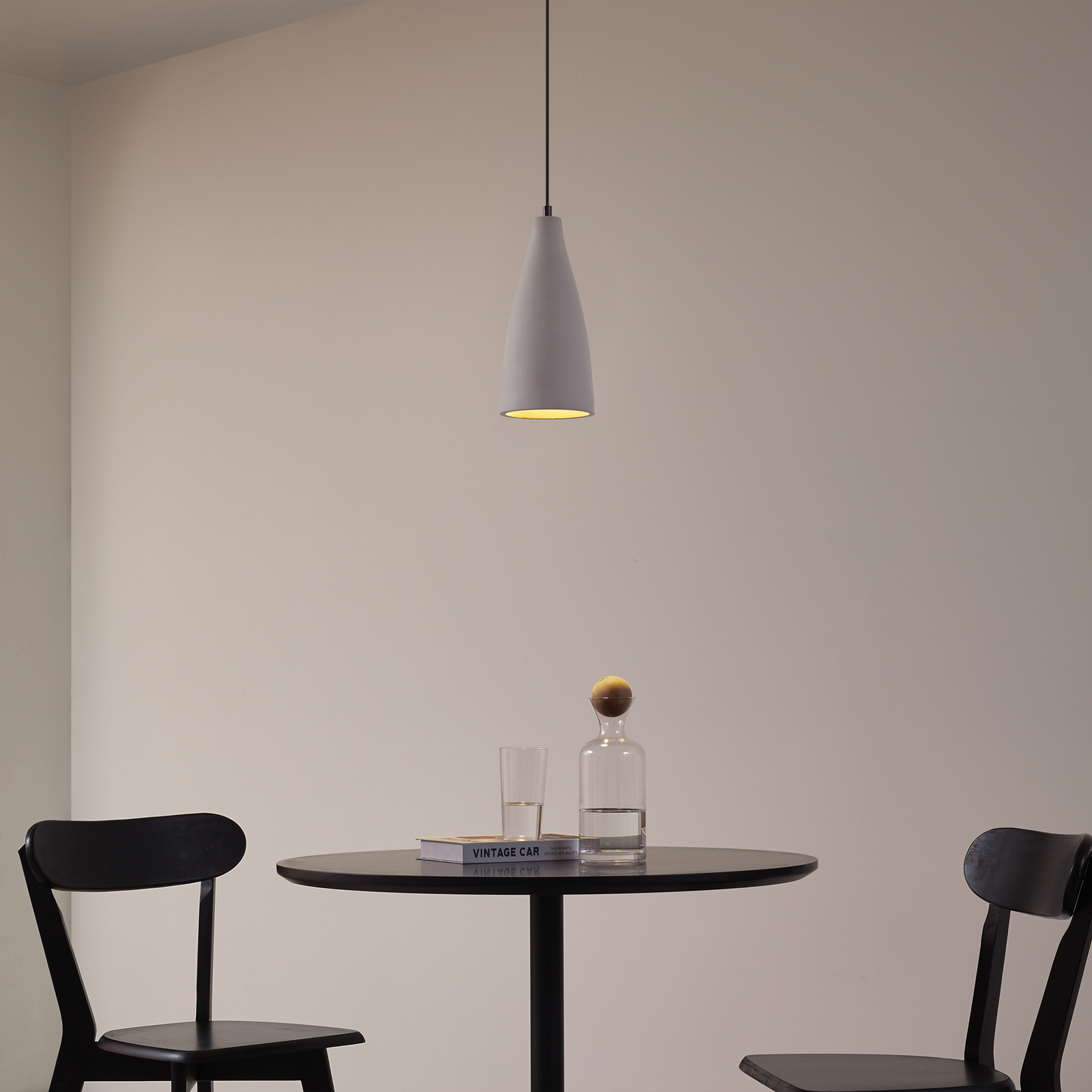 Sanne Taklampa Concrete Grey - Lindby