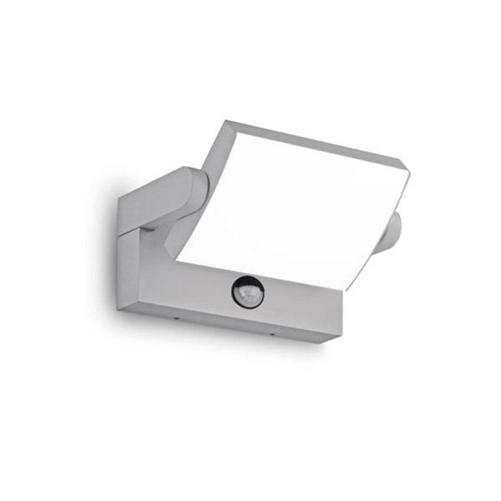 Ideal Lux LED-Sensor-Außenwandlampe Swipe grau Metall 3.000K