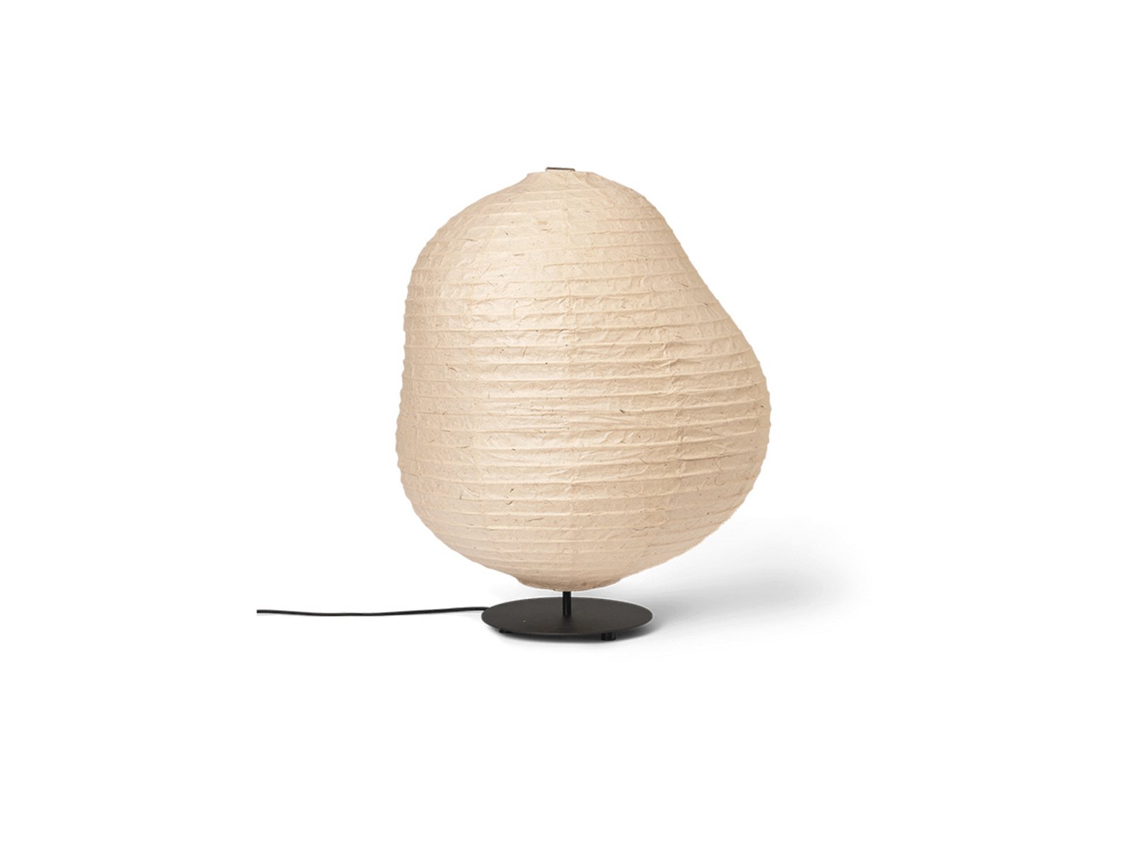 Kurbis Golvlampa Low Natural/Svart - Ferm Living