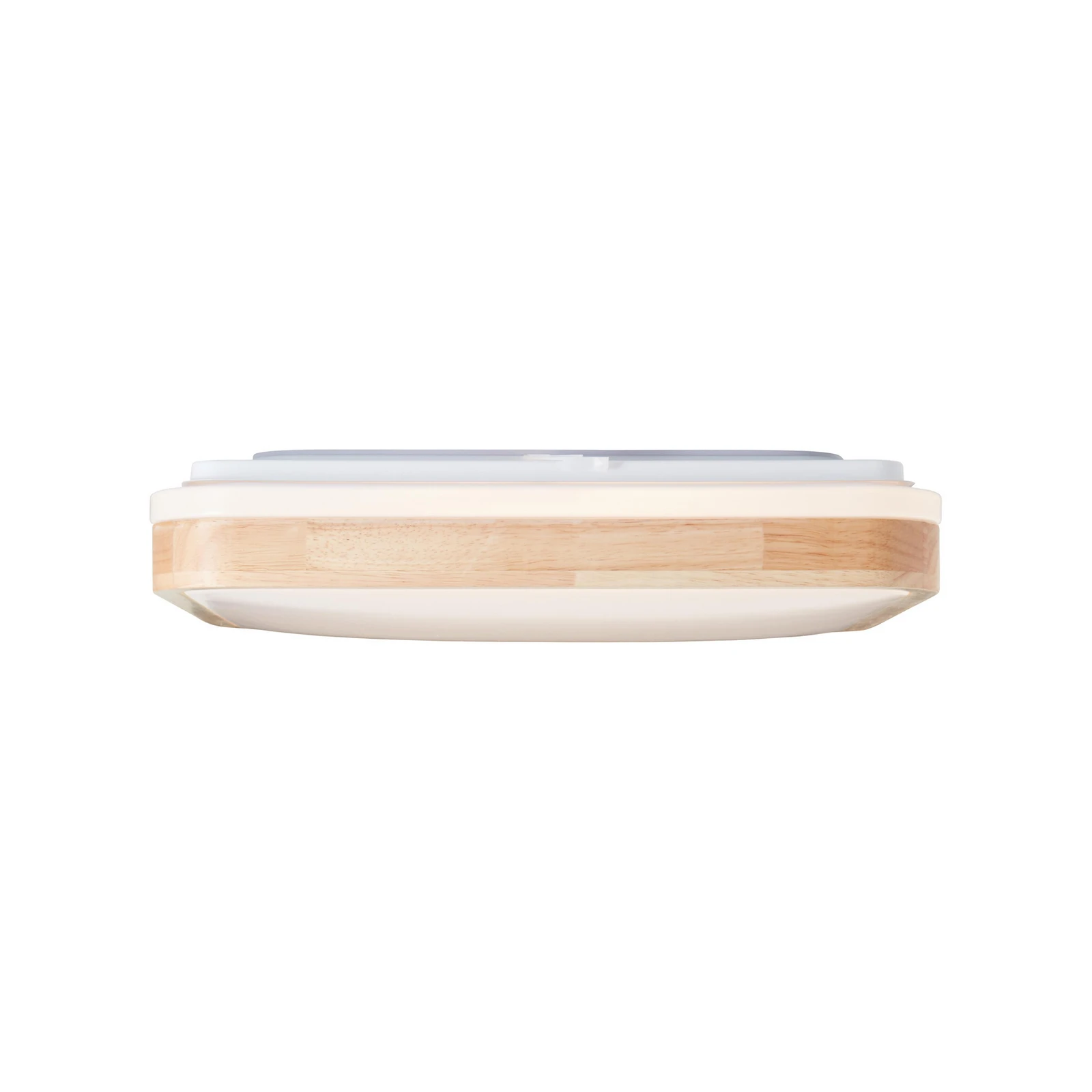 Candeeiro de teto LED Tumeo, comprimento 40 cm, madeira clara,
